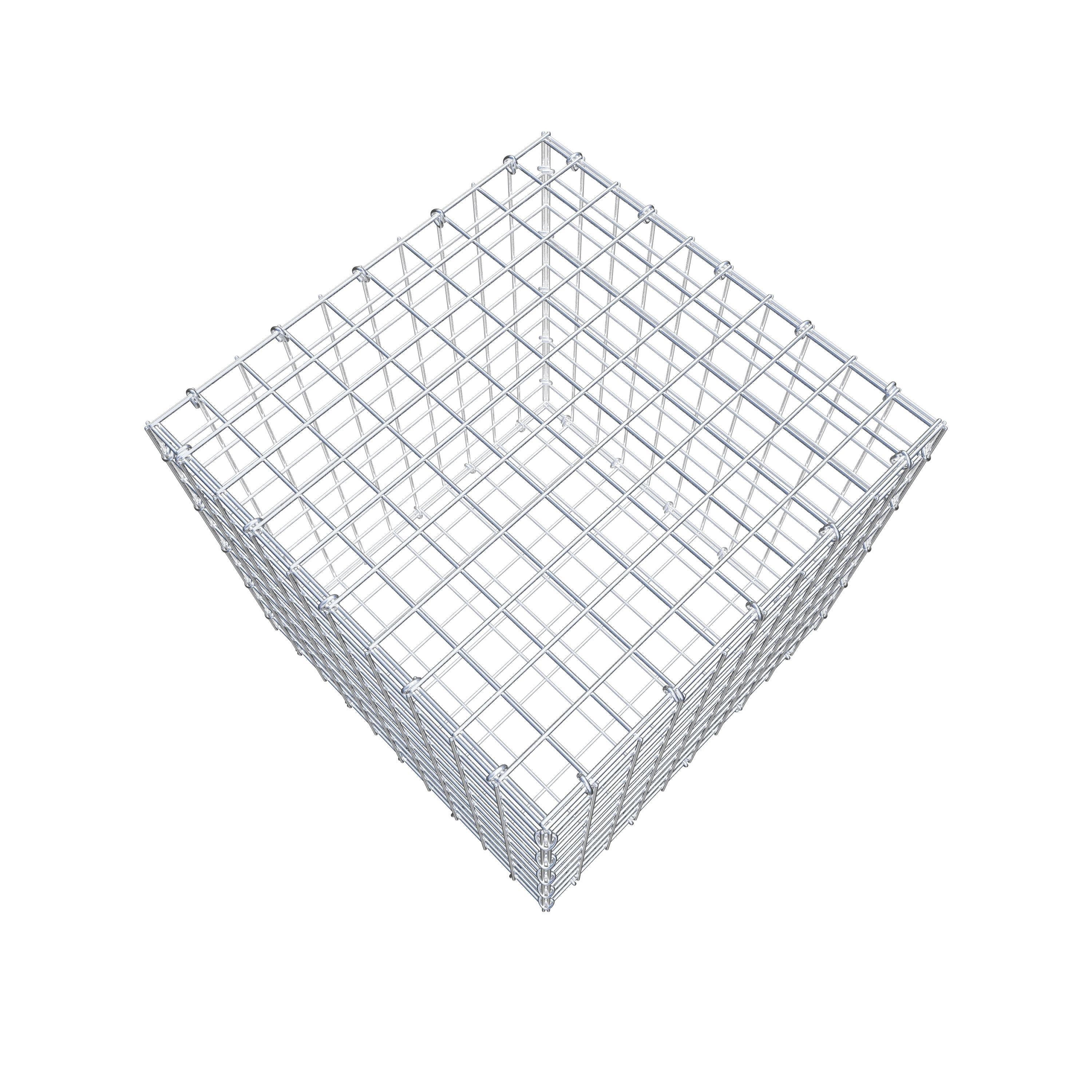 Gabion 50 cm x 50 cm x 50 cm (L x H x D), maskstorlek 5 cm x 5 cm, C-ring