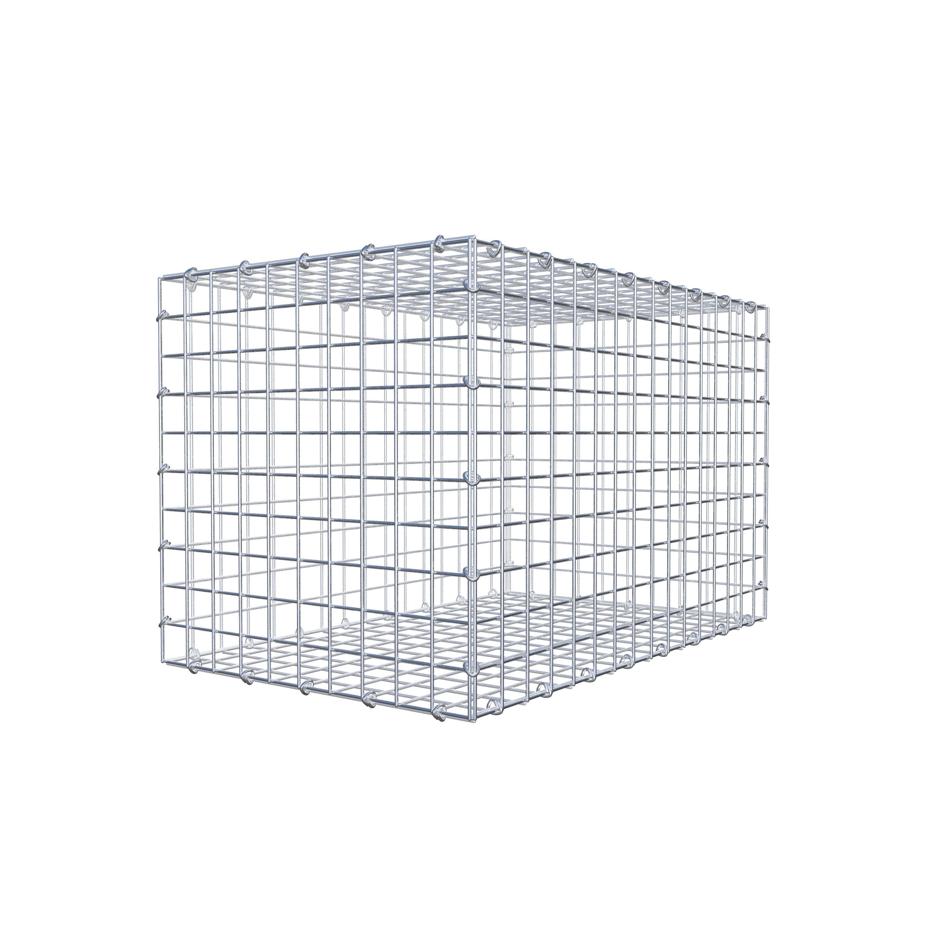 Gabion 80 cm x 50 cm x 50 cm (L x H x D), maskstorlek 5 cm x 5 cm, C-ring