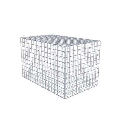 Gabion 80 cm x 50 cm x 50 cm (L x H x D), mesh size 5 cm x 5 cm, C-ring