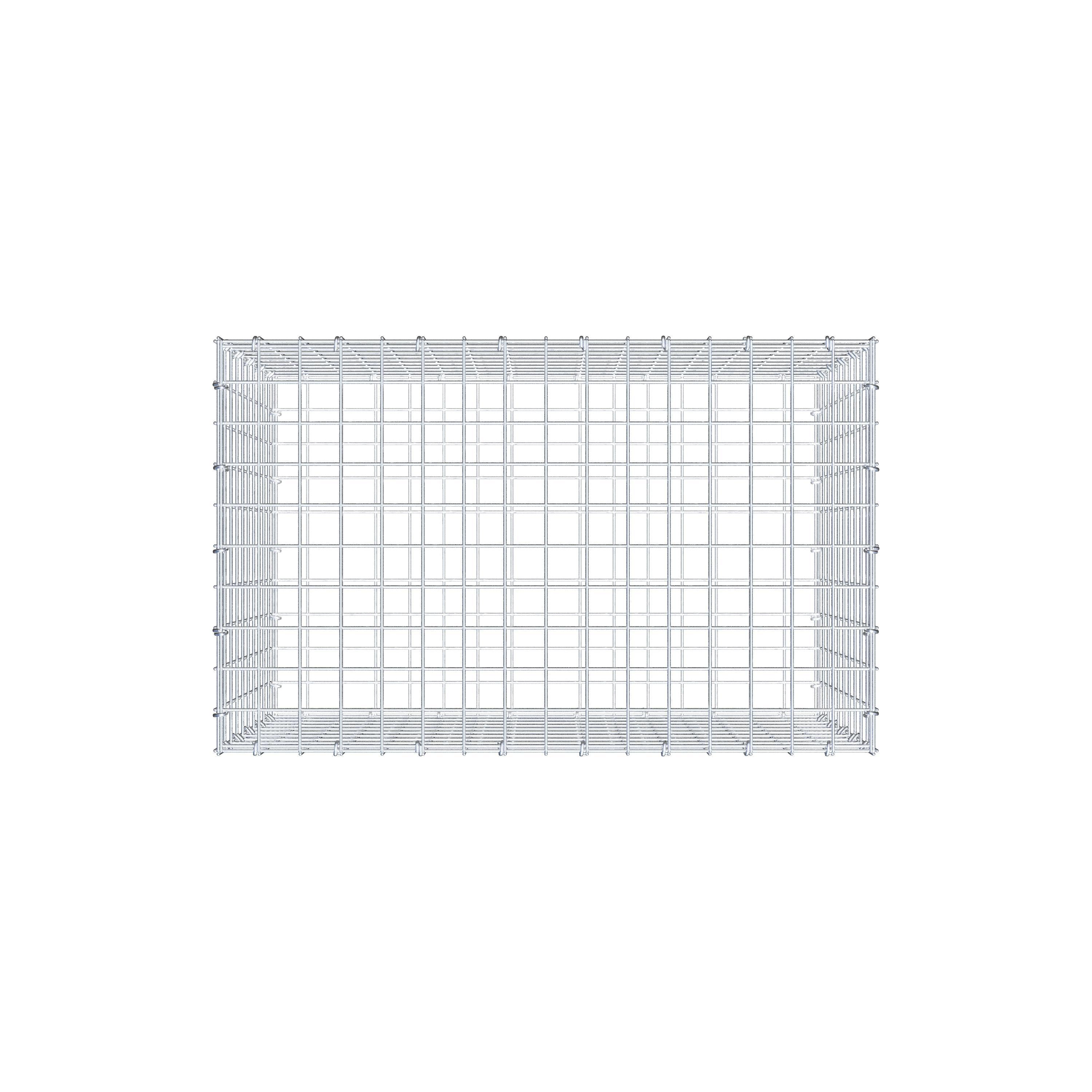 Gabion 80 cm x 50 cm x 50 cm (L x H x P), mailles 5 cm x 5 cm, anneau en C