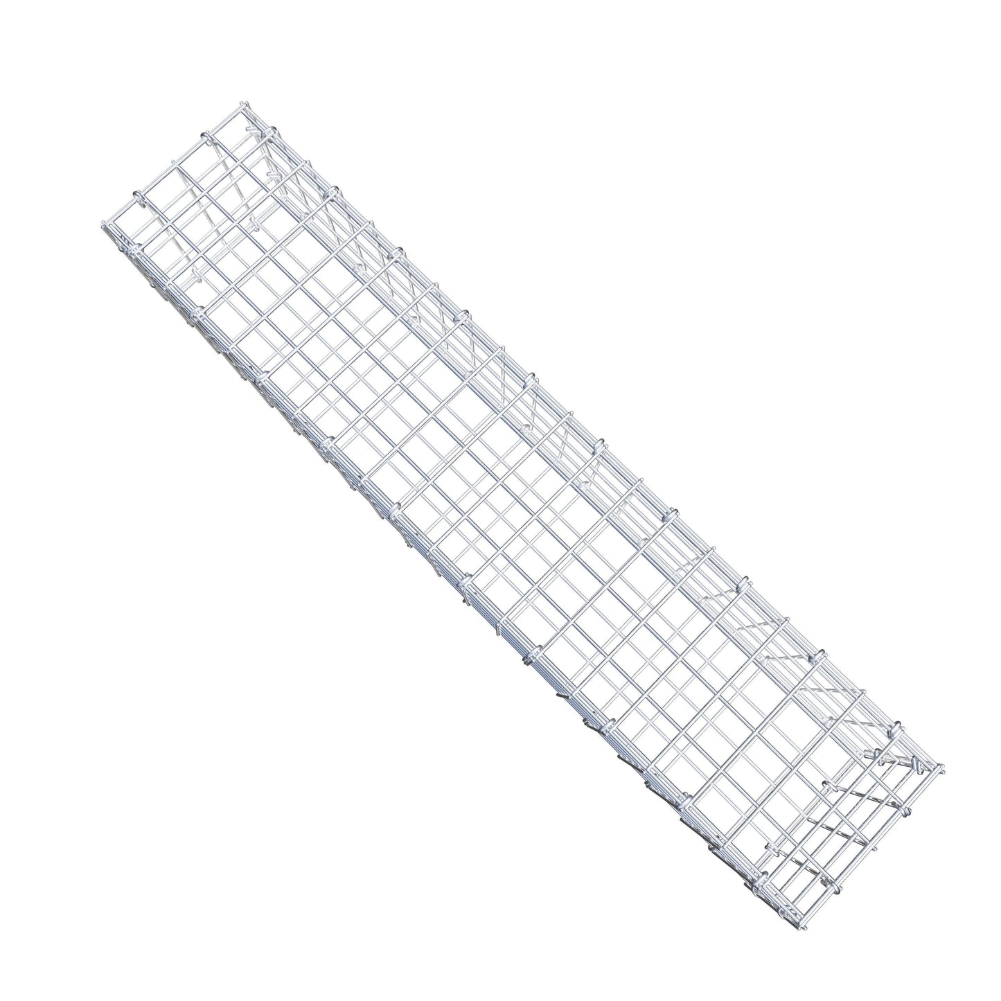 Gabion 100 cm x 20 cm x 20 cm (L x H x P), mailles 5 cm x 5 cm, anneau en C