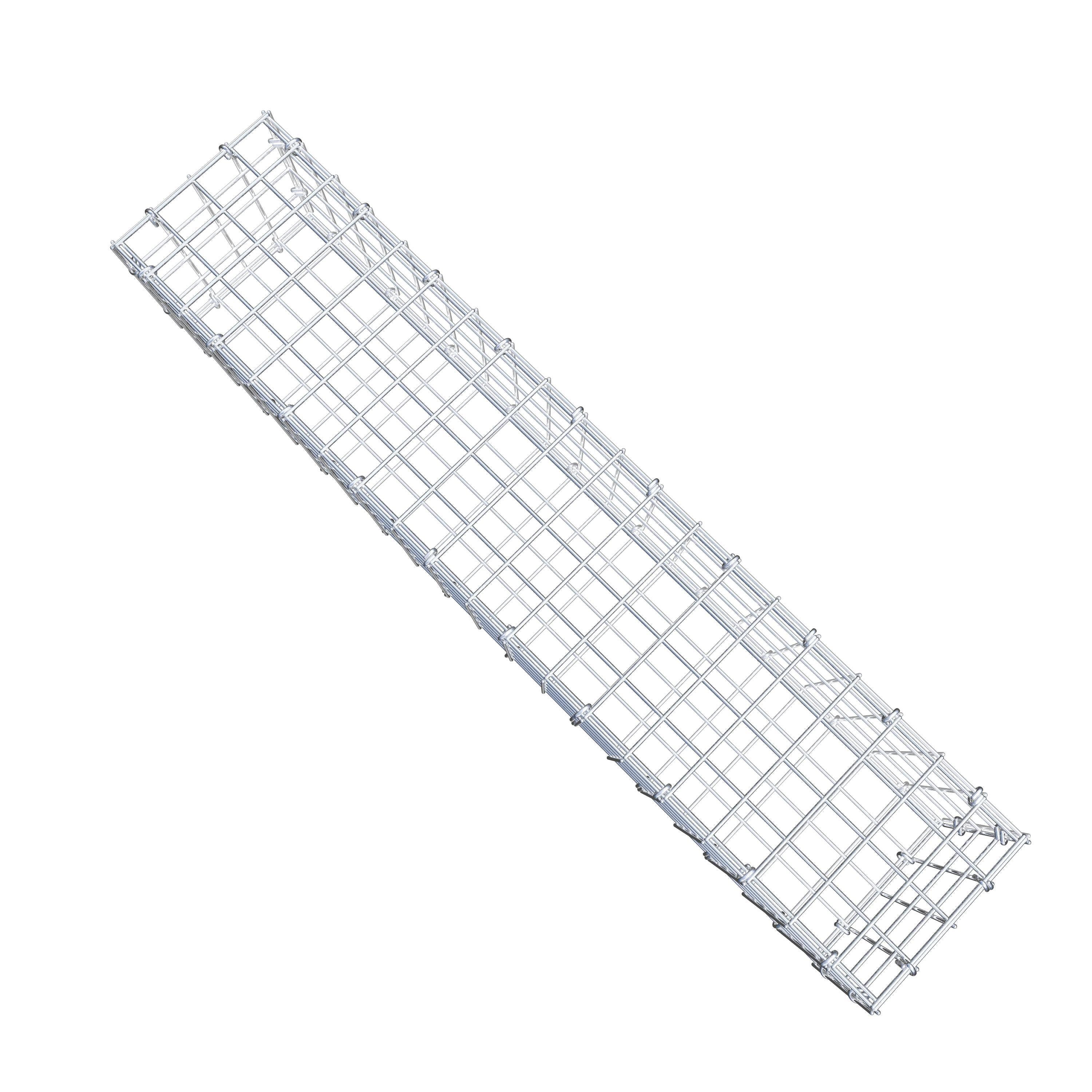 Gabion 100 cm x 20 cm x 20 cm (L x H x D), maskestørrelse 5 cm x 5 cm, C-ring