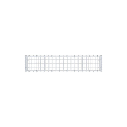 Gabion 100 cm x 20 cm x 20 cm (L x H x P), mailles 5 cm x 5 cm, anneau en C
