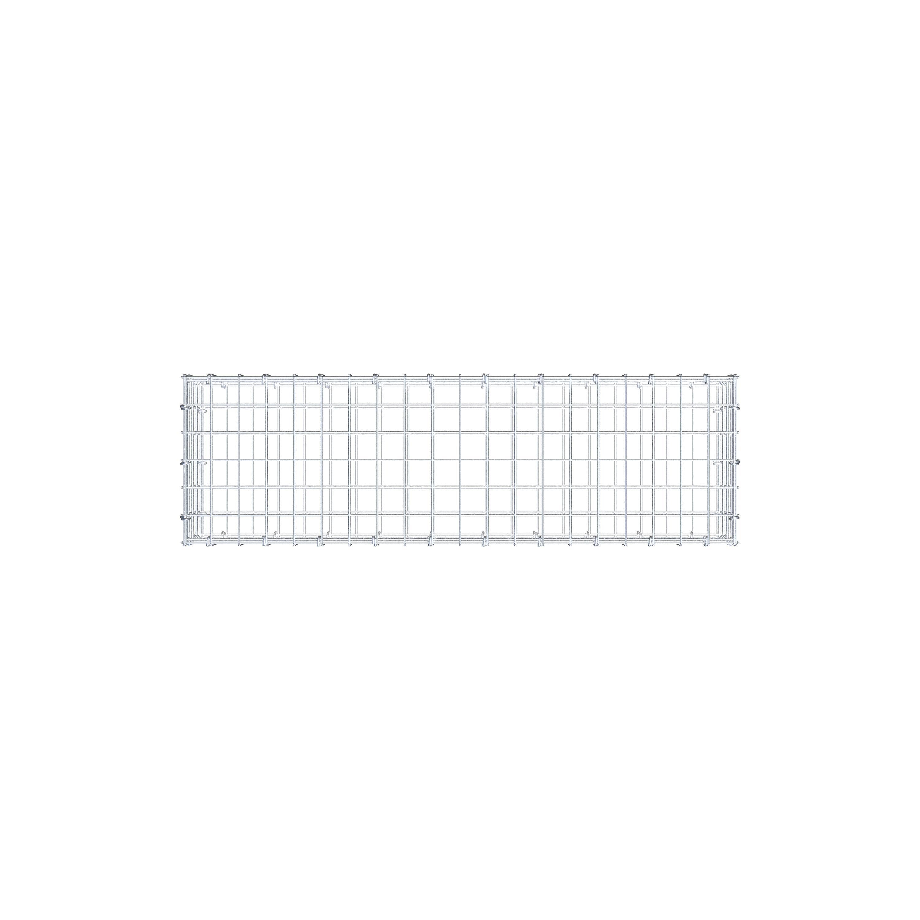 Gabion 100 cm x 20 cm x 30 cm (L x H x D), maskstorlek 5 cm x 5 cm, C-ring