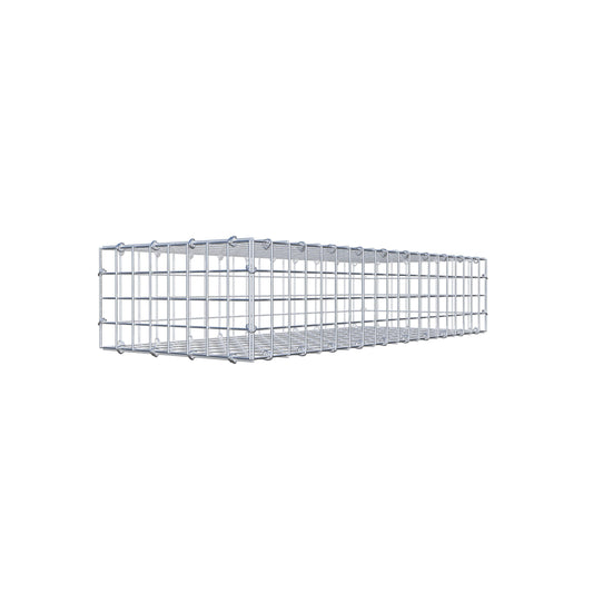 Gabião 100 cm x 20 cm x 40 cm (C x A x P), malhagem 5 cm x 5 cm, anel C