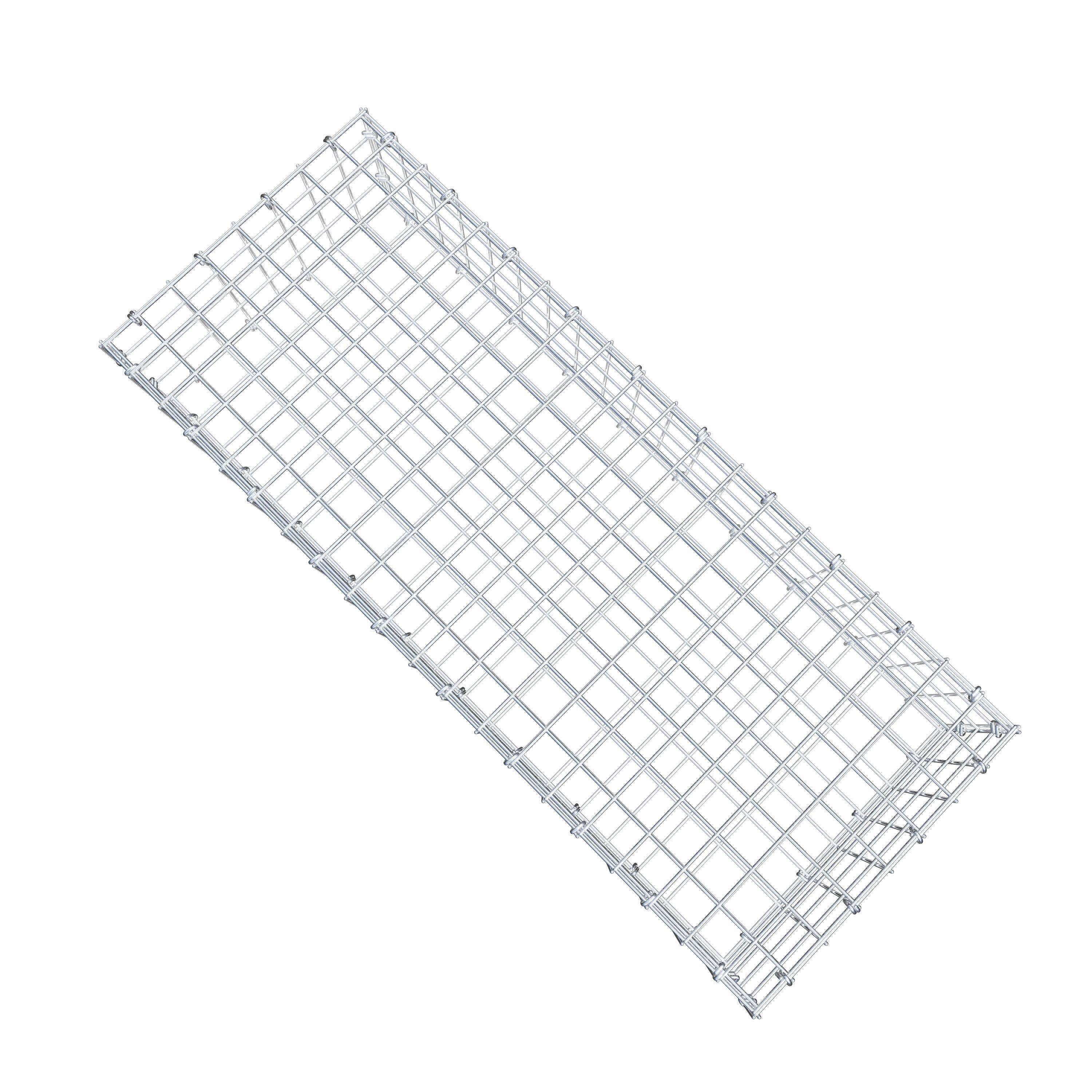 Gabion 100 cm x 20 cm x 40 cm (L x H x D), maskstorlek 5 cm x 5 cm, C-ring