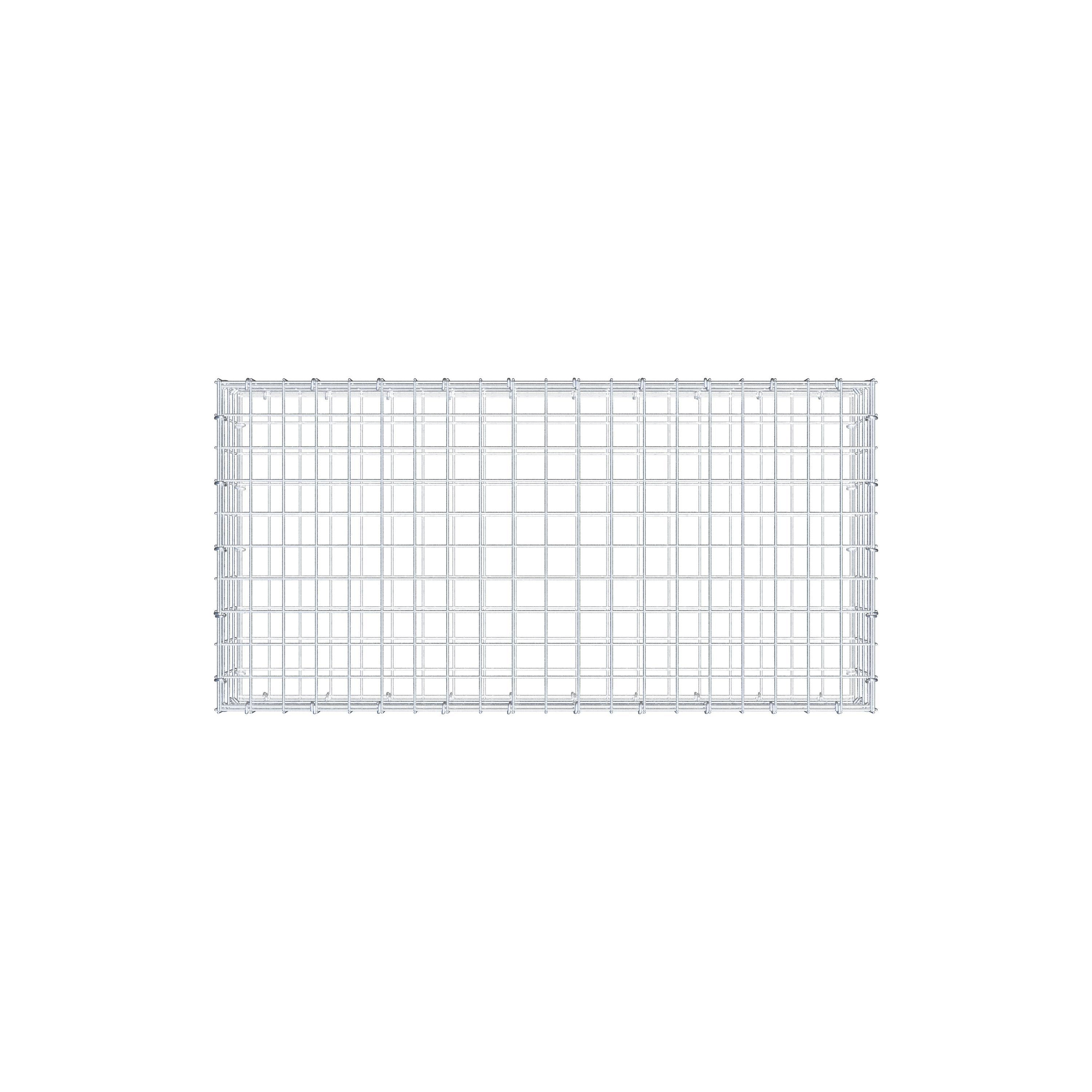 Gabion 100 cm x 20 cm x 50 cm (L x H x D), maskstorlek 5 cm x 5 cm, C-ring