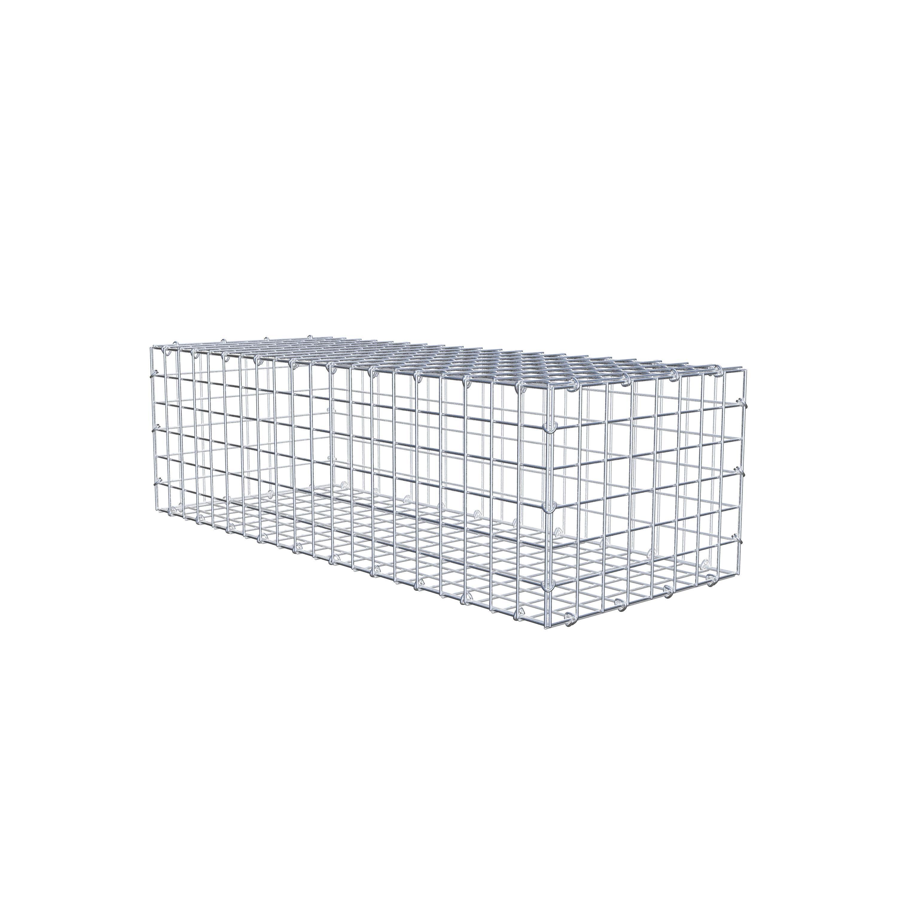 Gabion 100 cm x 30 cm x 40 cm (L x H x D), maskstorlek 5 cm x 5 cm, C-ring