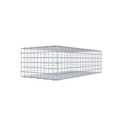 Gabbione 100 cm x 30 cm x 50 cm (L x H x P), maglia 5 cm x 5 cm, anello a C