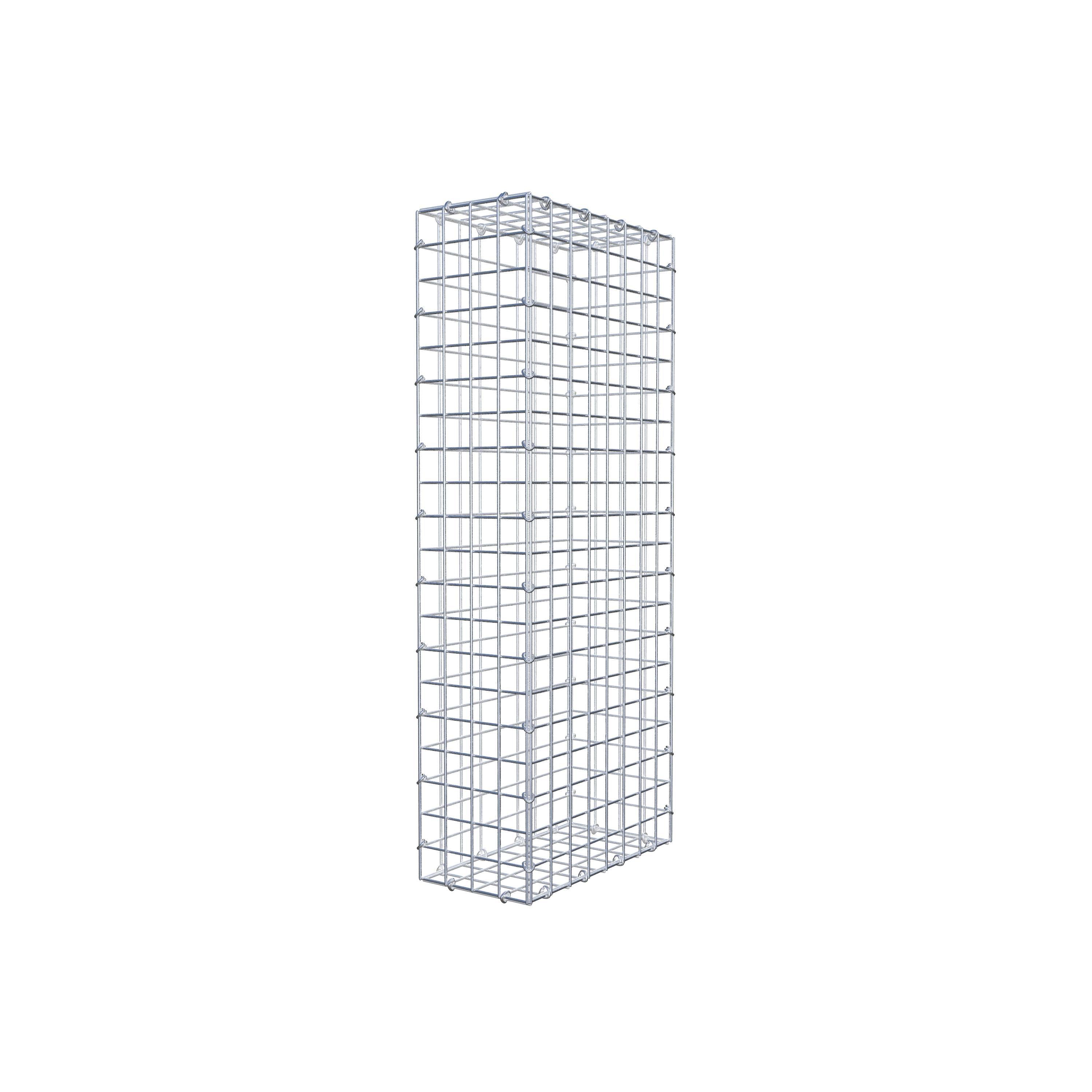 Gabion 100 cm x 40 cm x 20 cm (L x H x D), maskstorlek 5 cm x 5 cm, C-ring