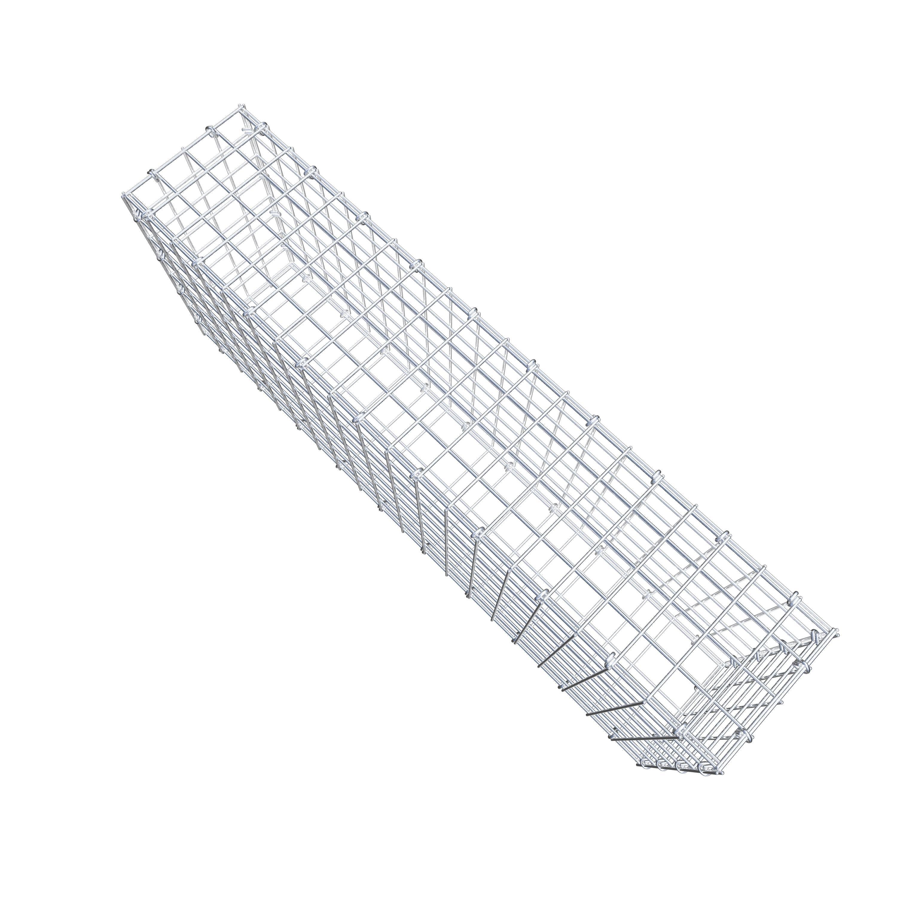 Gabion 100 cm x 40 cm x 20 cm (L x H x D), maskstorlek 5 cm x 5 cm, C-ring