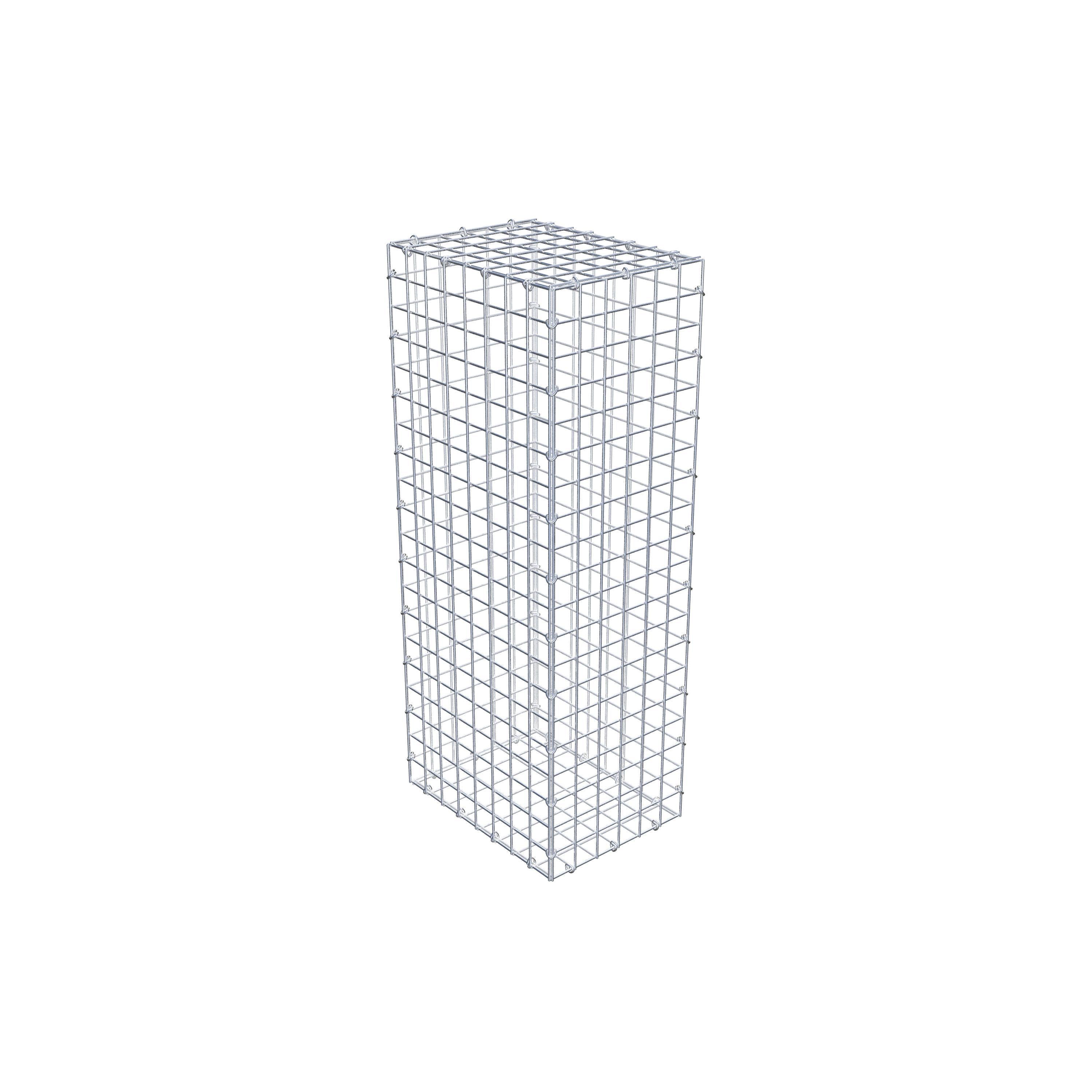 Gabion 100 cm x 40 cm x 30 cm (L x H x D), maskestørrelse 5 cm x 5 cm, C-ring