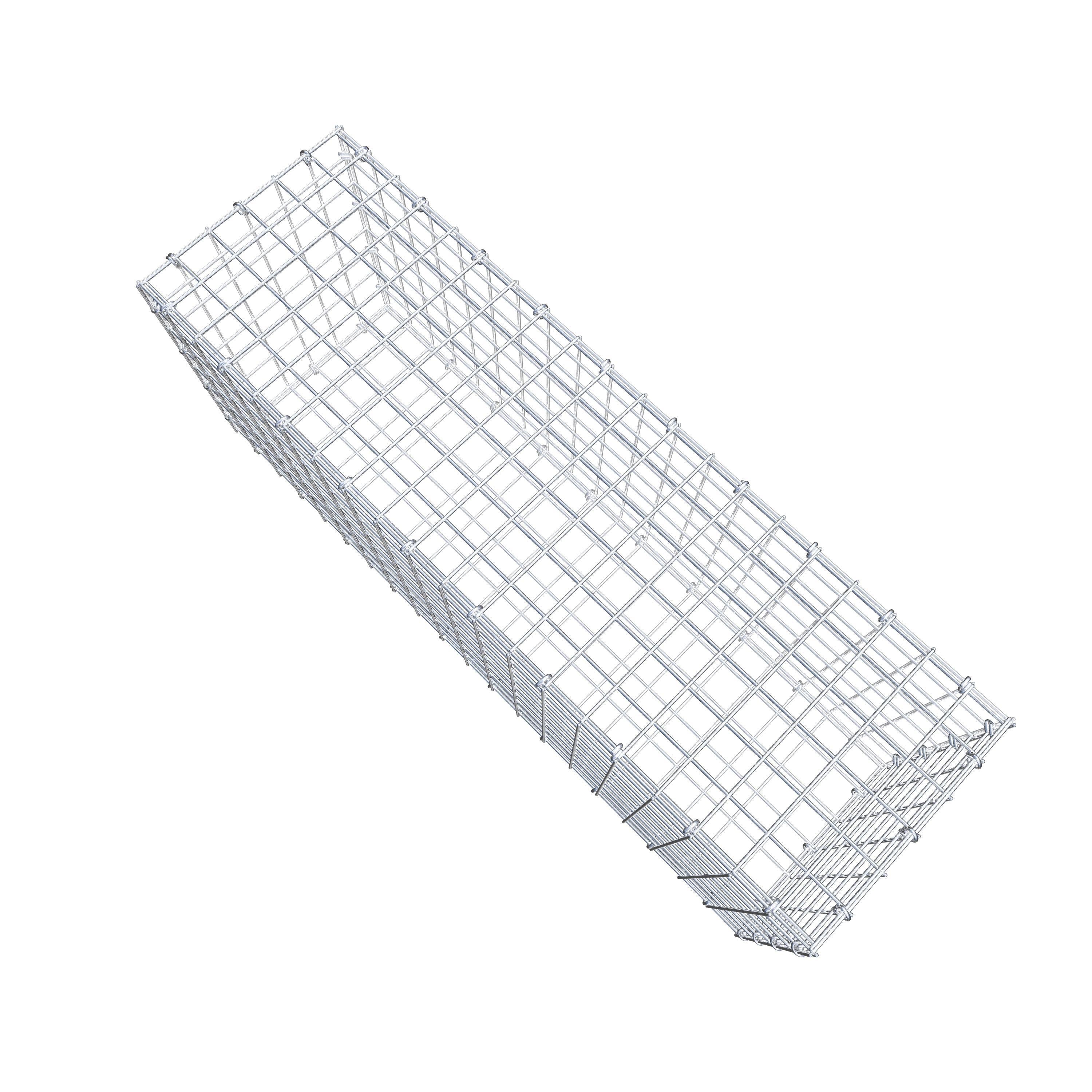 Gabion 100 cm x 40 cm x 30 cm (L x H x D), maskstorlek 5 cm x 5 cm, C-ring