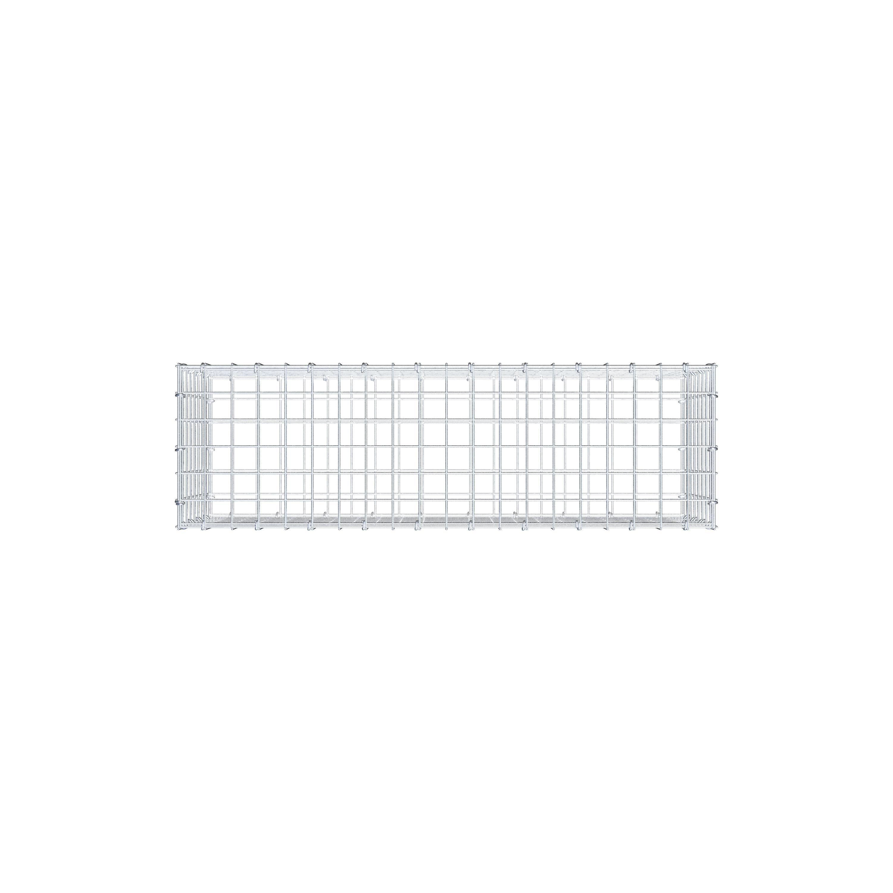 Gabion 100 cm x 40 cm x 30 cm (L x H x D), maskstorlek 5 cm x 5 cm, C-ring