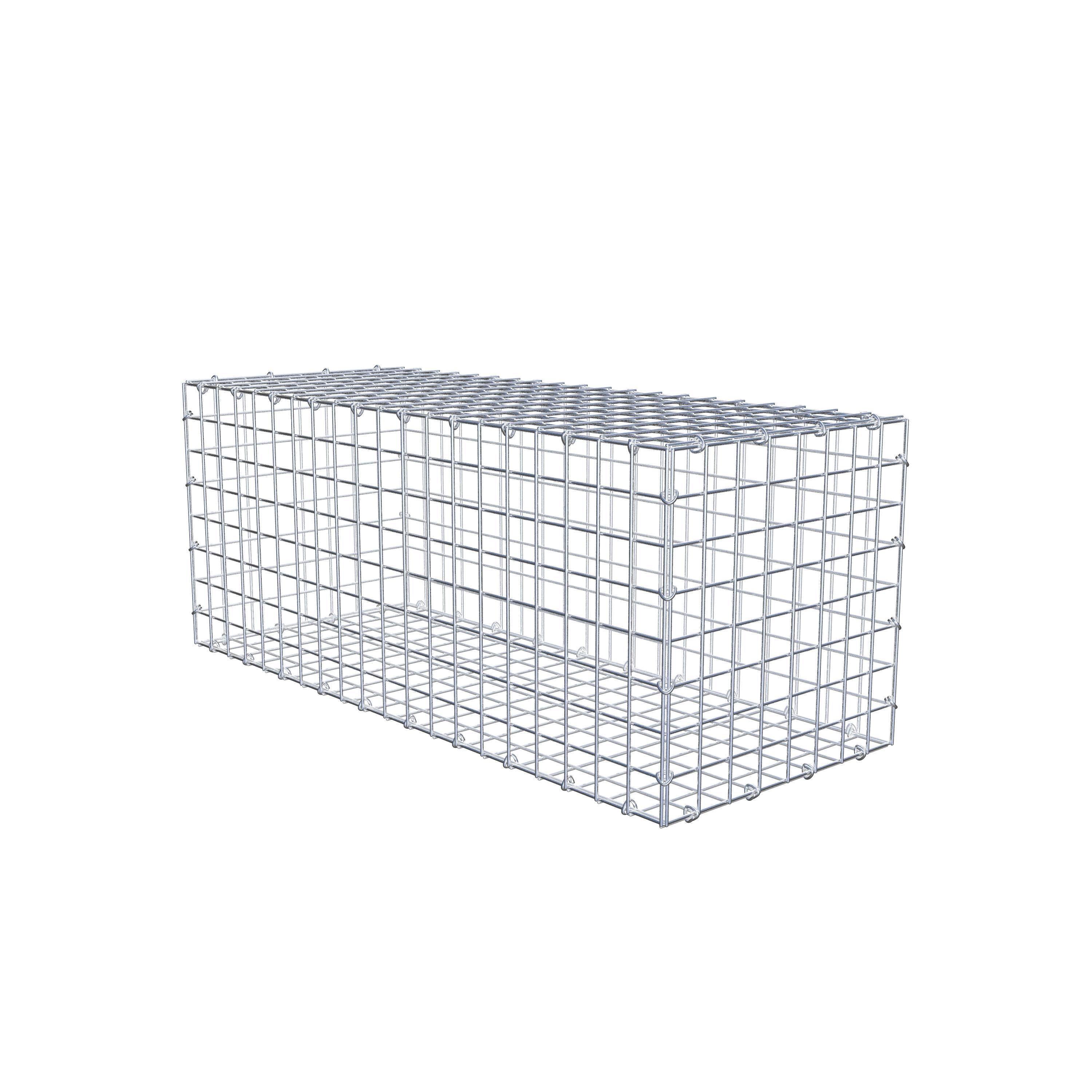 Gabion 100 cm x 40 cm x 40 cm (L x H x D), maskstorlek 5 cm x 5 cm, C-ring