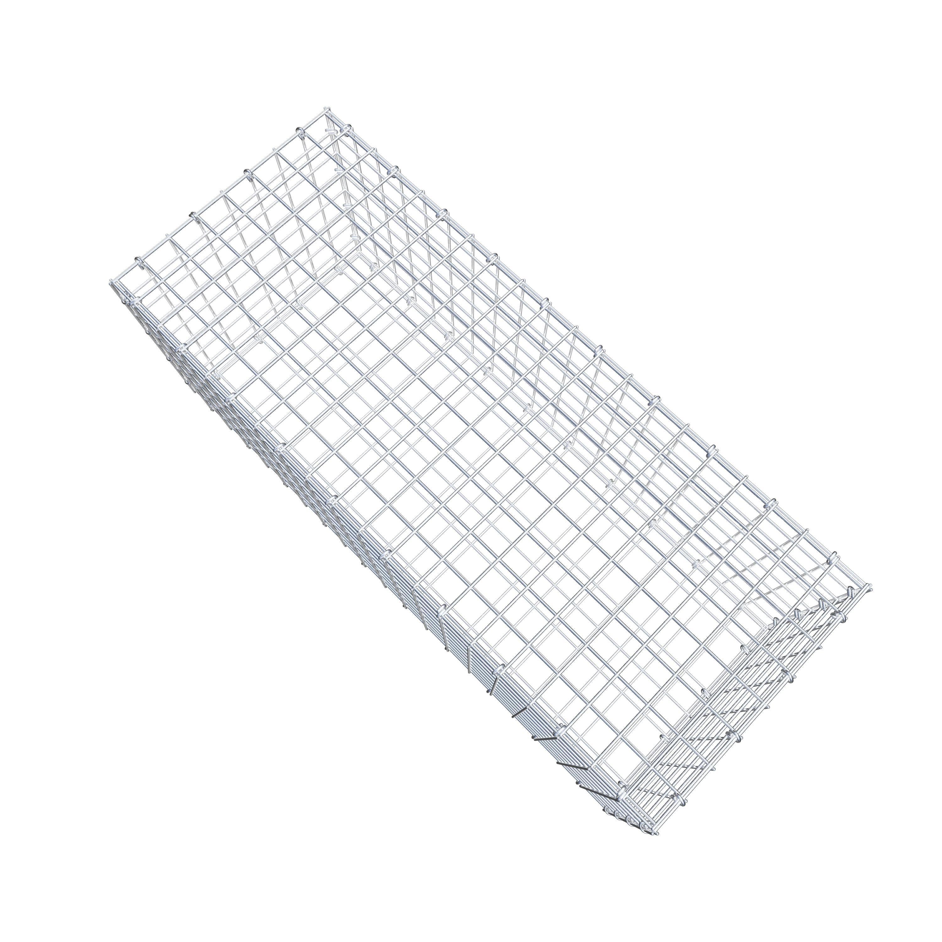 Gabion 100 cm x 40 cm x 40 cm (L x H x D), maskstorlek 5 cm x 5 cm, C-ring