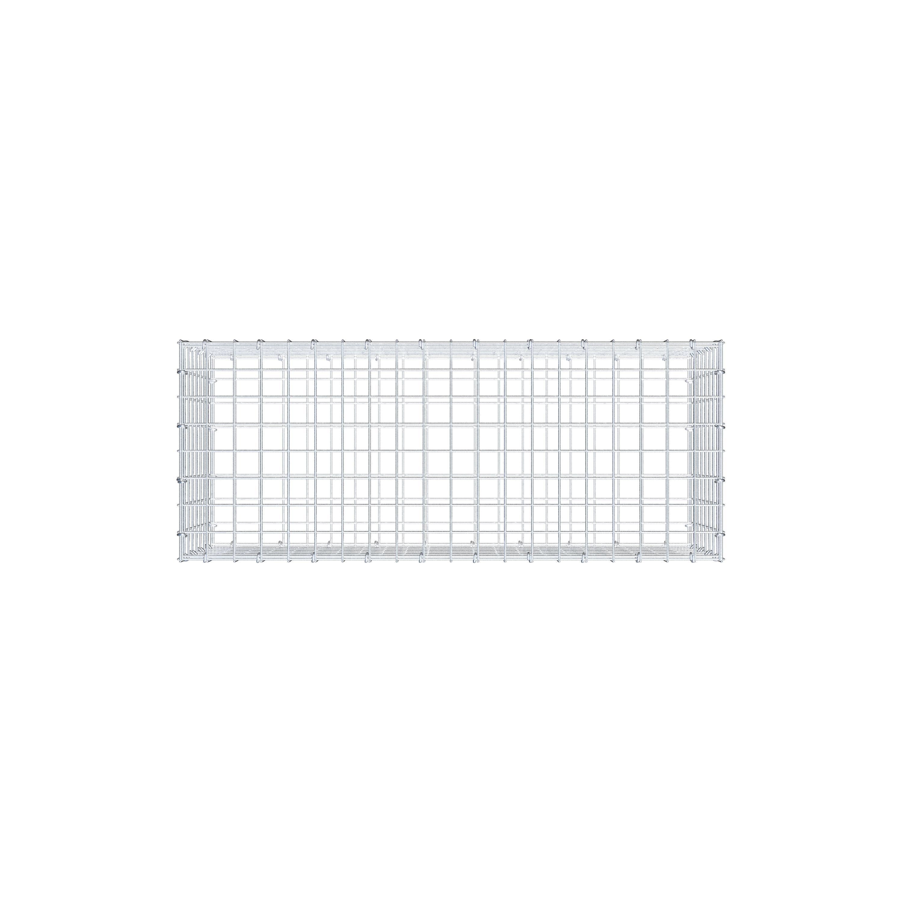 Gabion 100 cm x 40 cm x 40 cm (L x H x D), maskstorlek 5 cm x 5 cm, C-ring