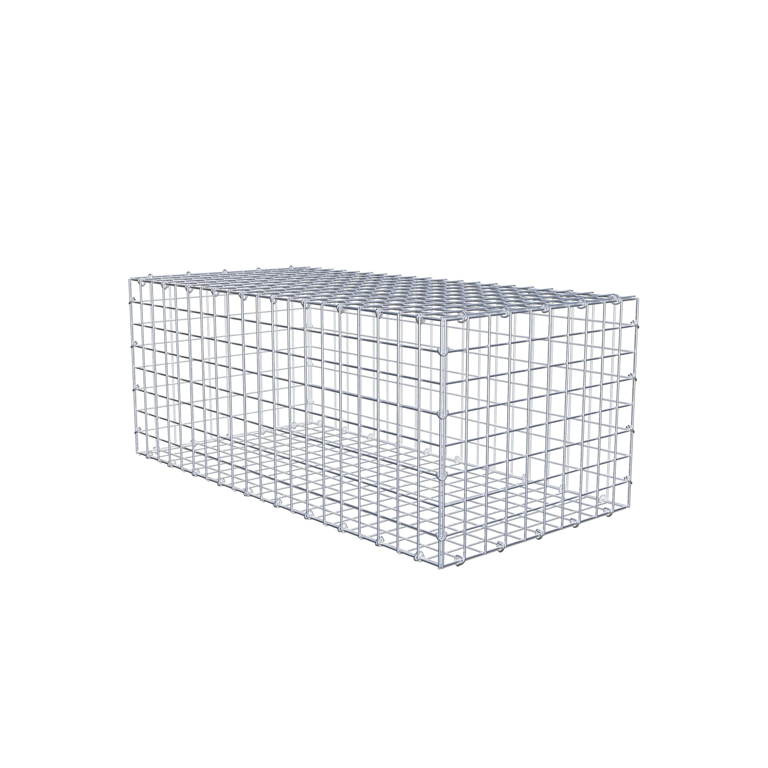 Gabion 100 cm x 40 cm x 50 cm (L x H x D), maskstorlek 5 cm x 5 cm, C-ring