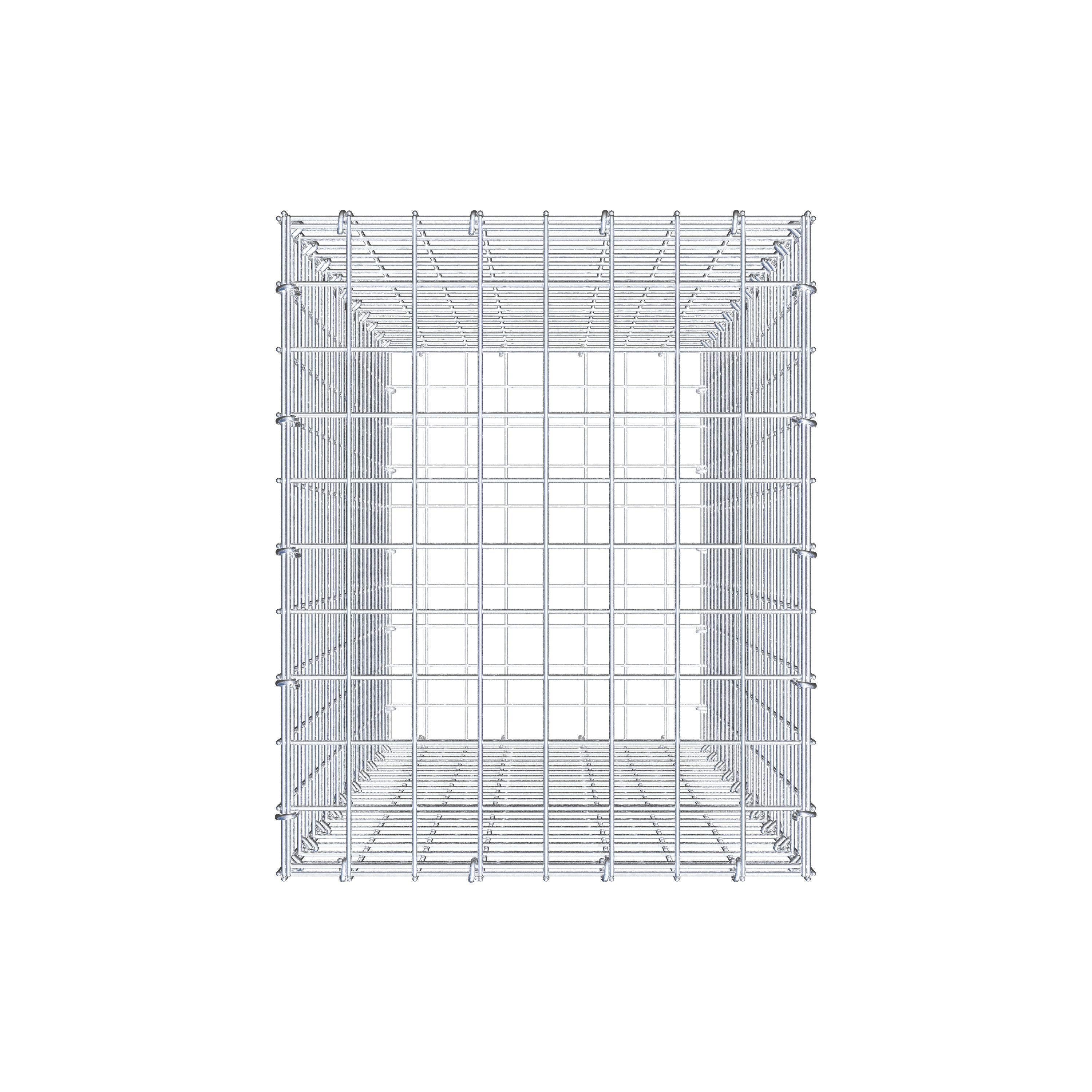 Gabion 100 cm x 40 cm x 50 cm (L x H x D), maskstorlek 5 cm x 5 cm, C-ring