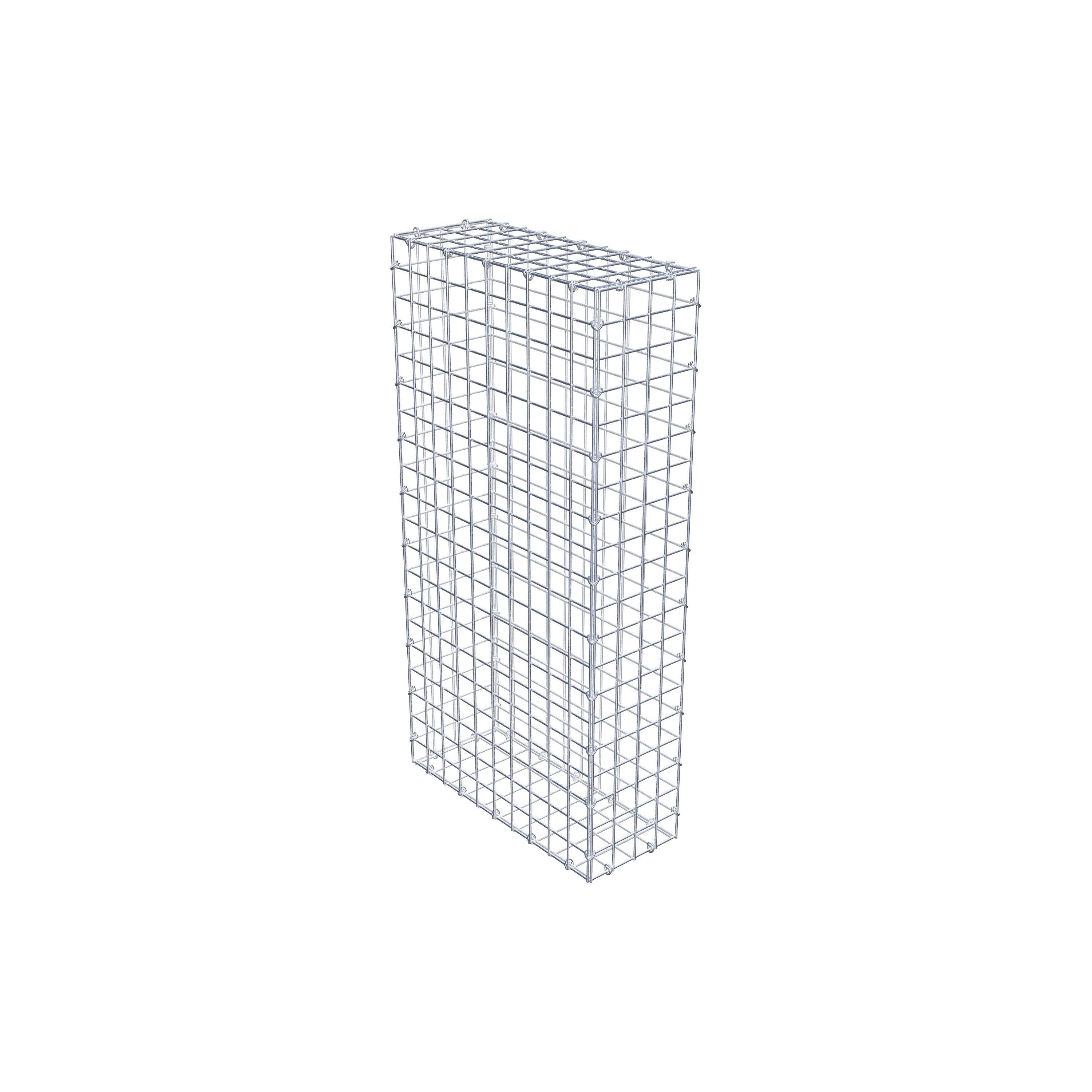 Gabion 100 cm x 50 cm x 20 cm (L x H x D), maskstorlek 5 cm x 5 cm, C-ring