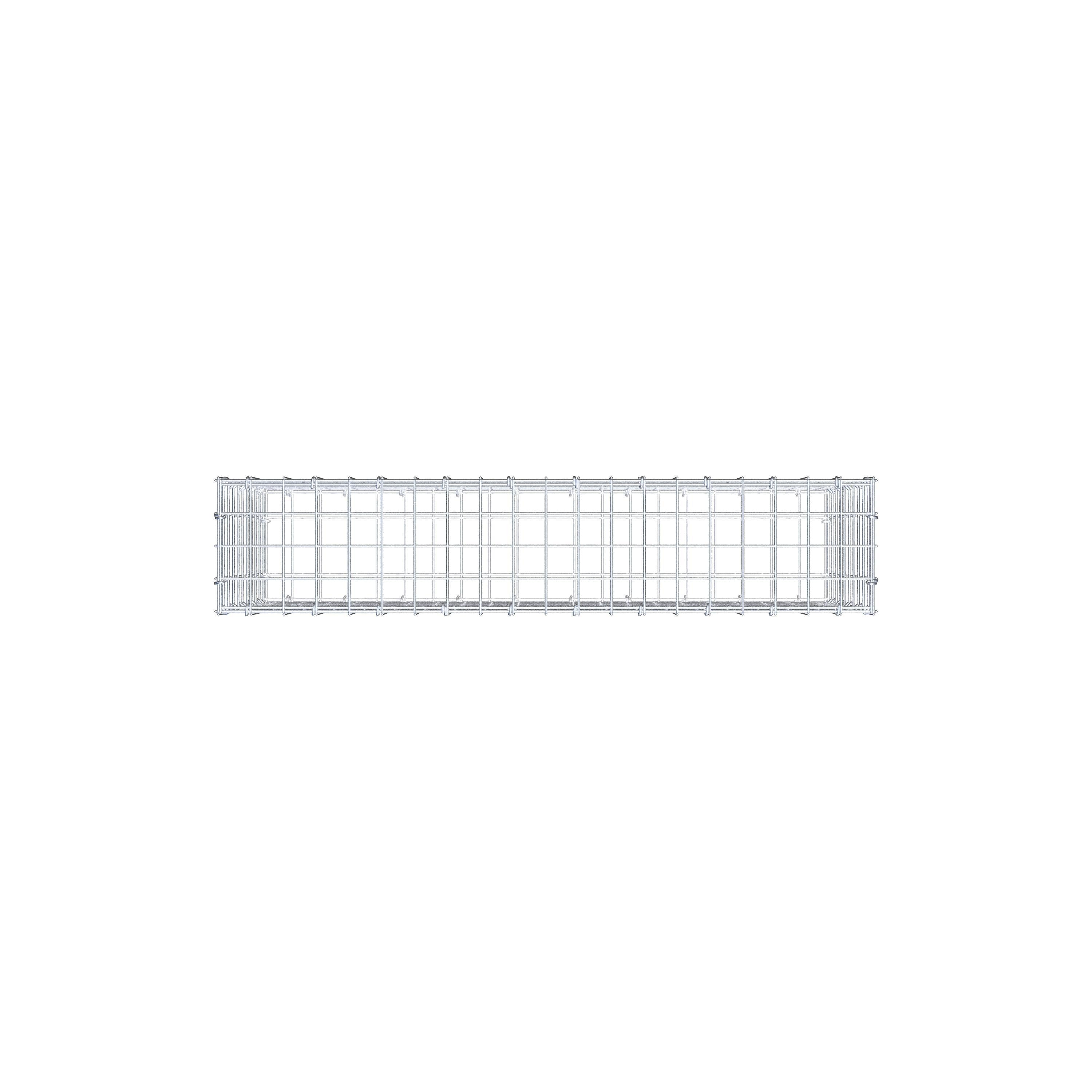 Gabion 100 cm x 50 cm x 20 cm (L x H x D), mesh size 5 cm x 5 cm, C-ring