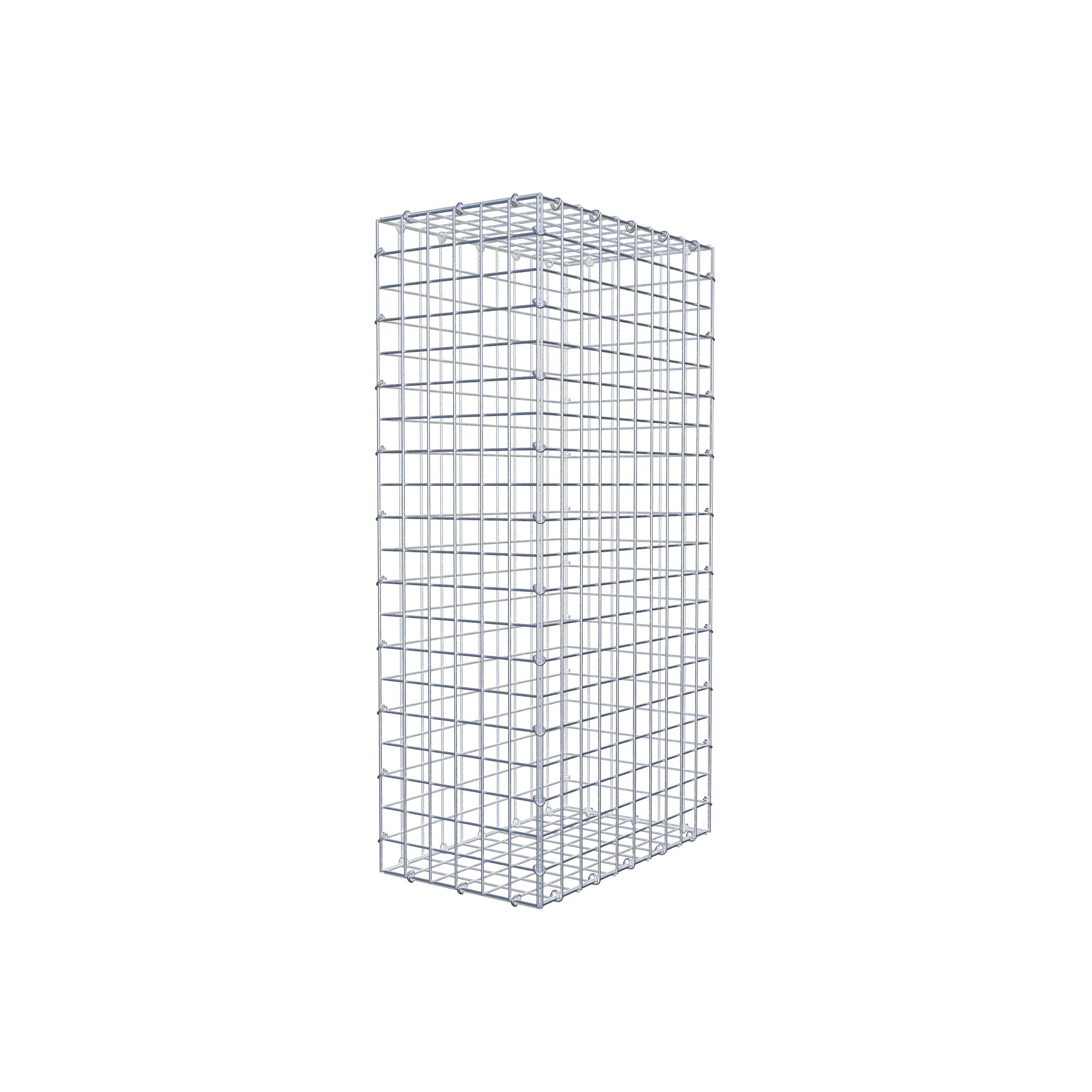 Gabion 100 cm x 50 cm x 30 cm (L x H x P), mailles 5 cm x 5 cm, anneau en C