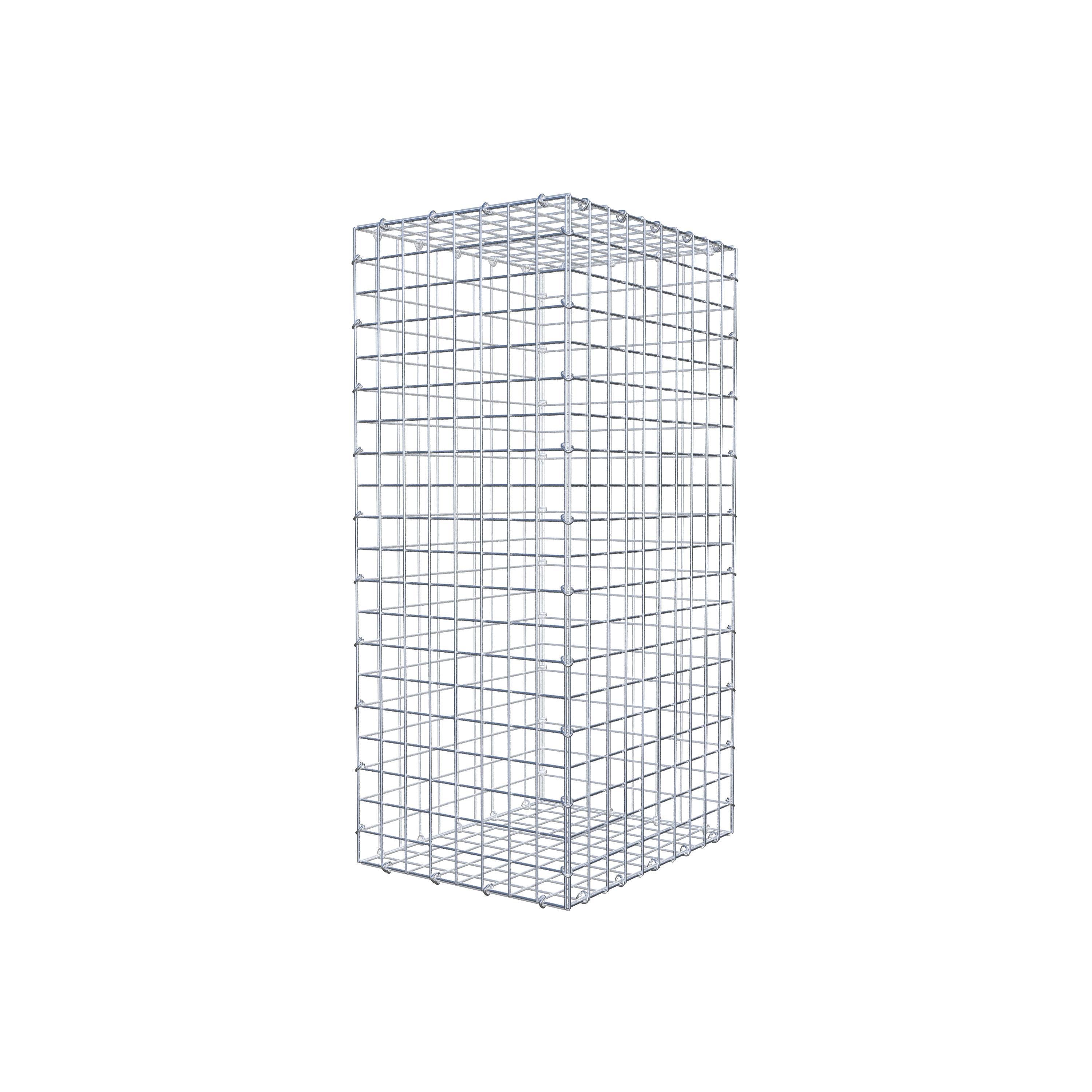 Gabion 100 cm x 50 cm x 40 cm (L x H x D), maskstorlek 5 cm x 5 cm, C-ring