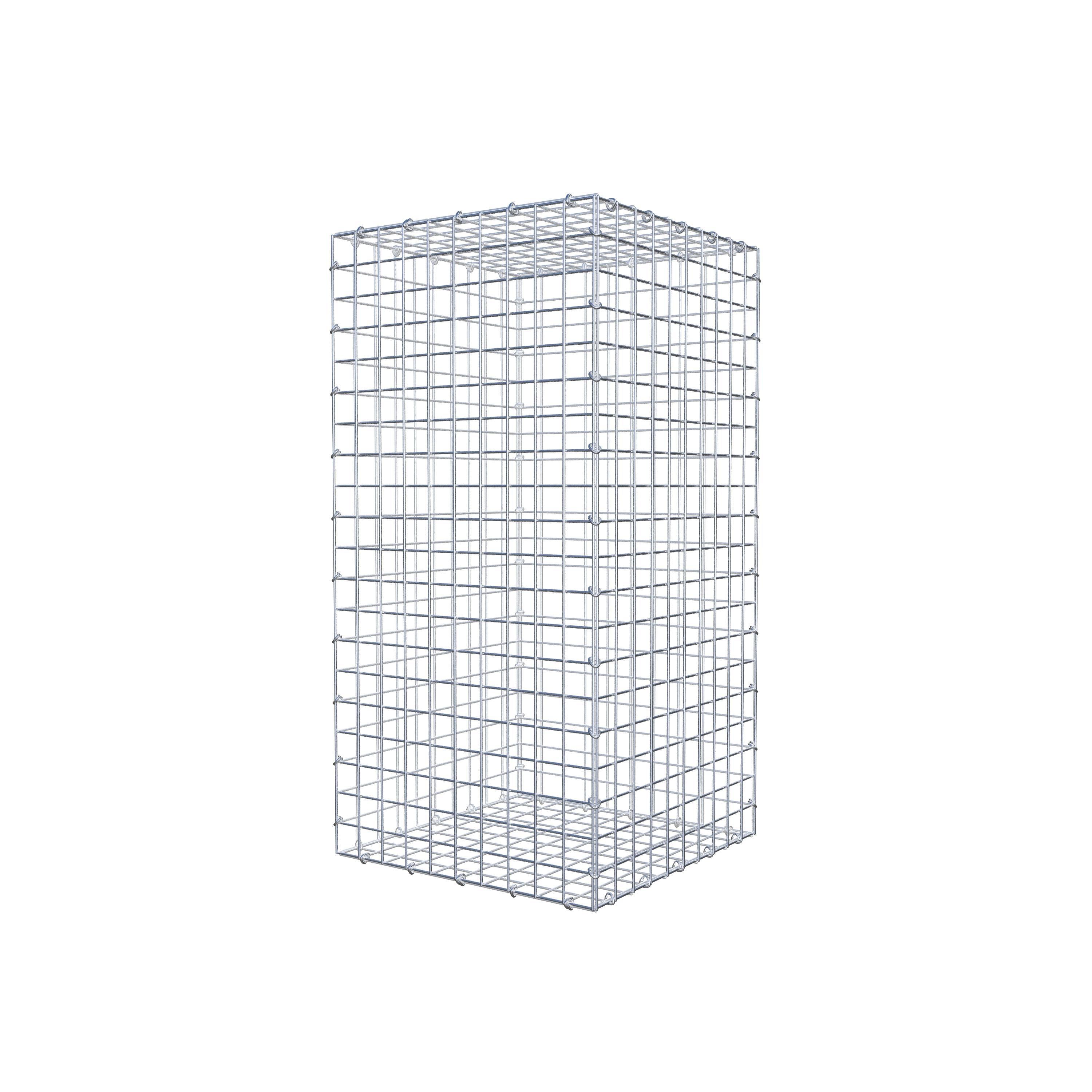 Gabion 100 cm x 50 cm x 50 cm (L x H x D), maskstorlek 5 cm x 5 cm, C-ring