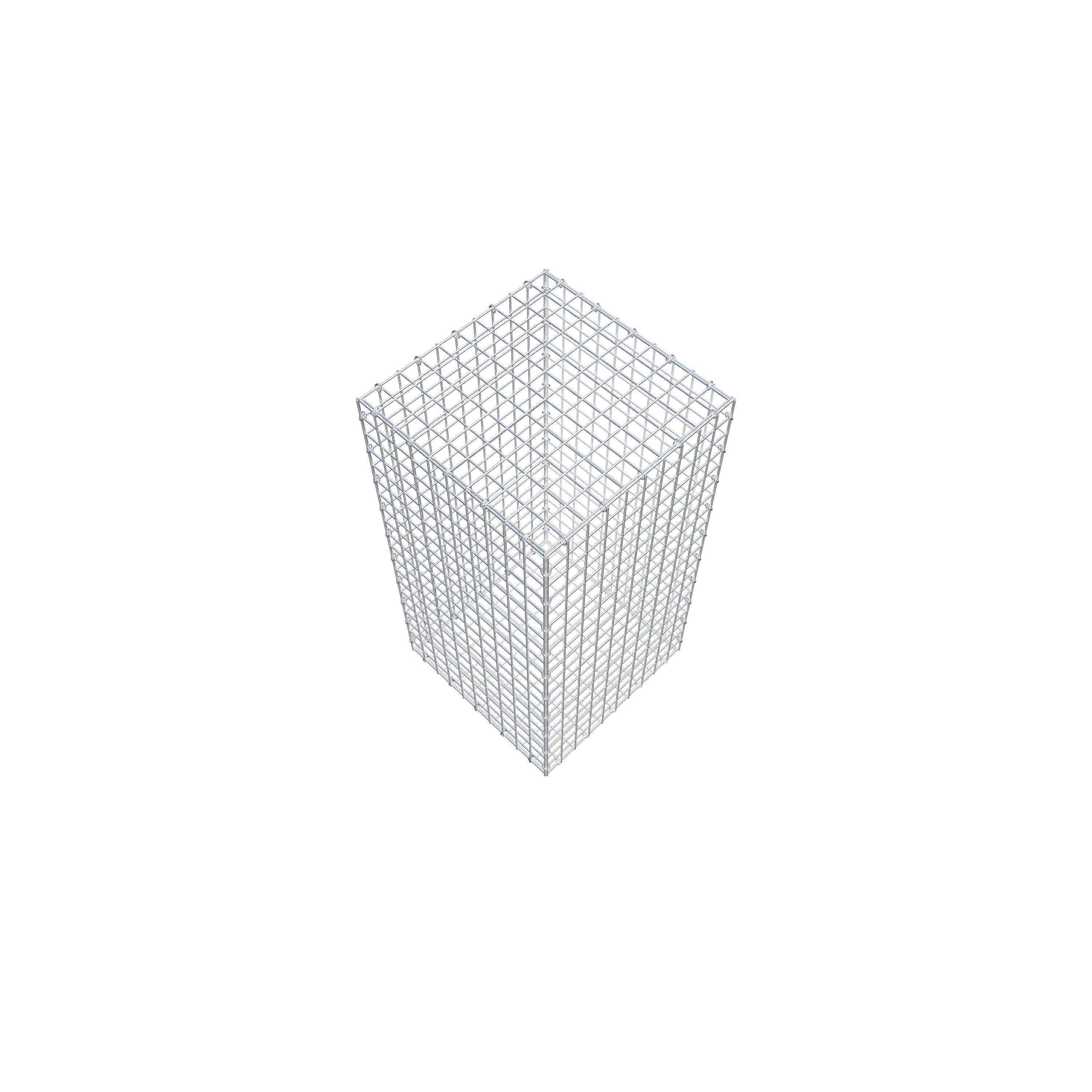 Gabion 100 cm x 50 cm x 50 cm (L x H x P), mailles 5 cm x 5 cm, anneau en C