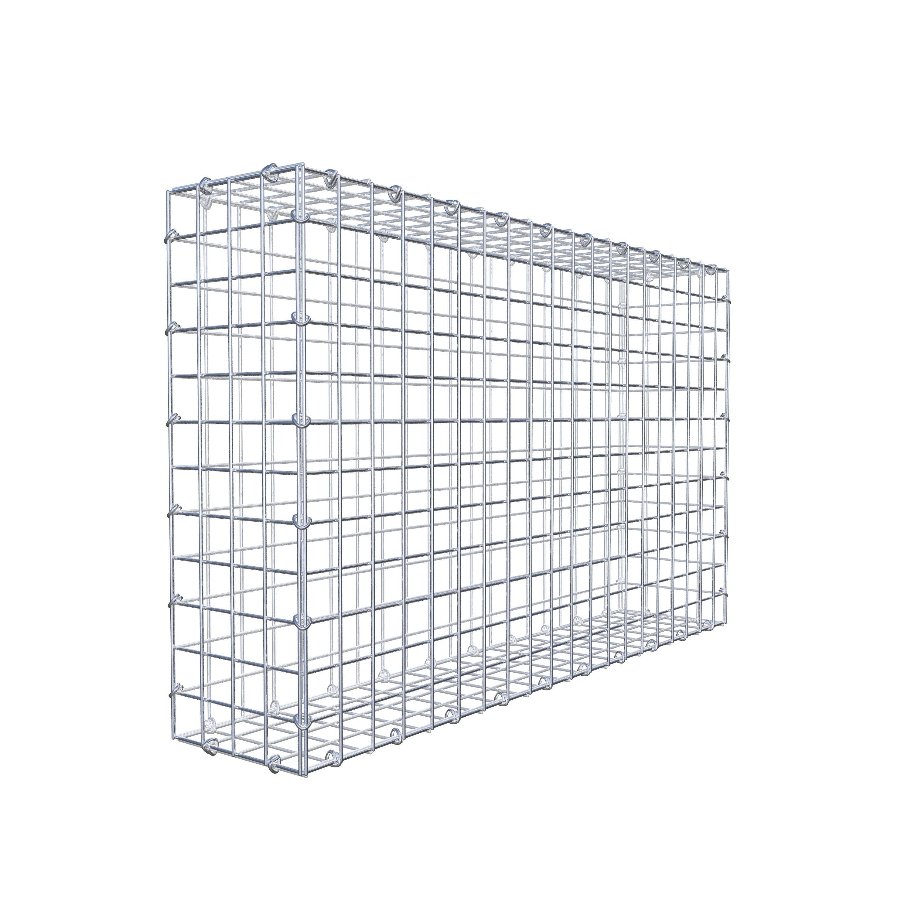 Gabion 100 cm x 60 cm x 20 cm (L x H x P), mailles 5 cm x 5 cm, anneau en C