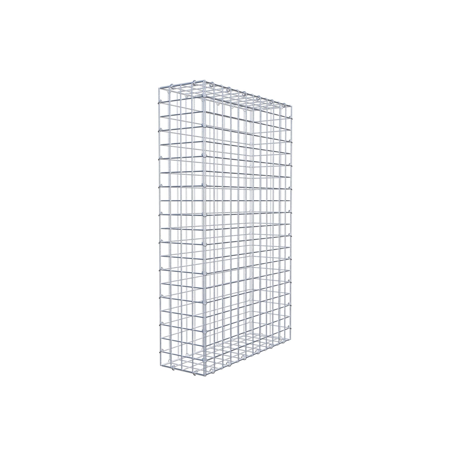 Gabion 100 cm x 60 cm x 20 cm (L x H x D), maskstorlek 5 cm x 5 cm, C-ring