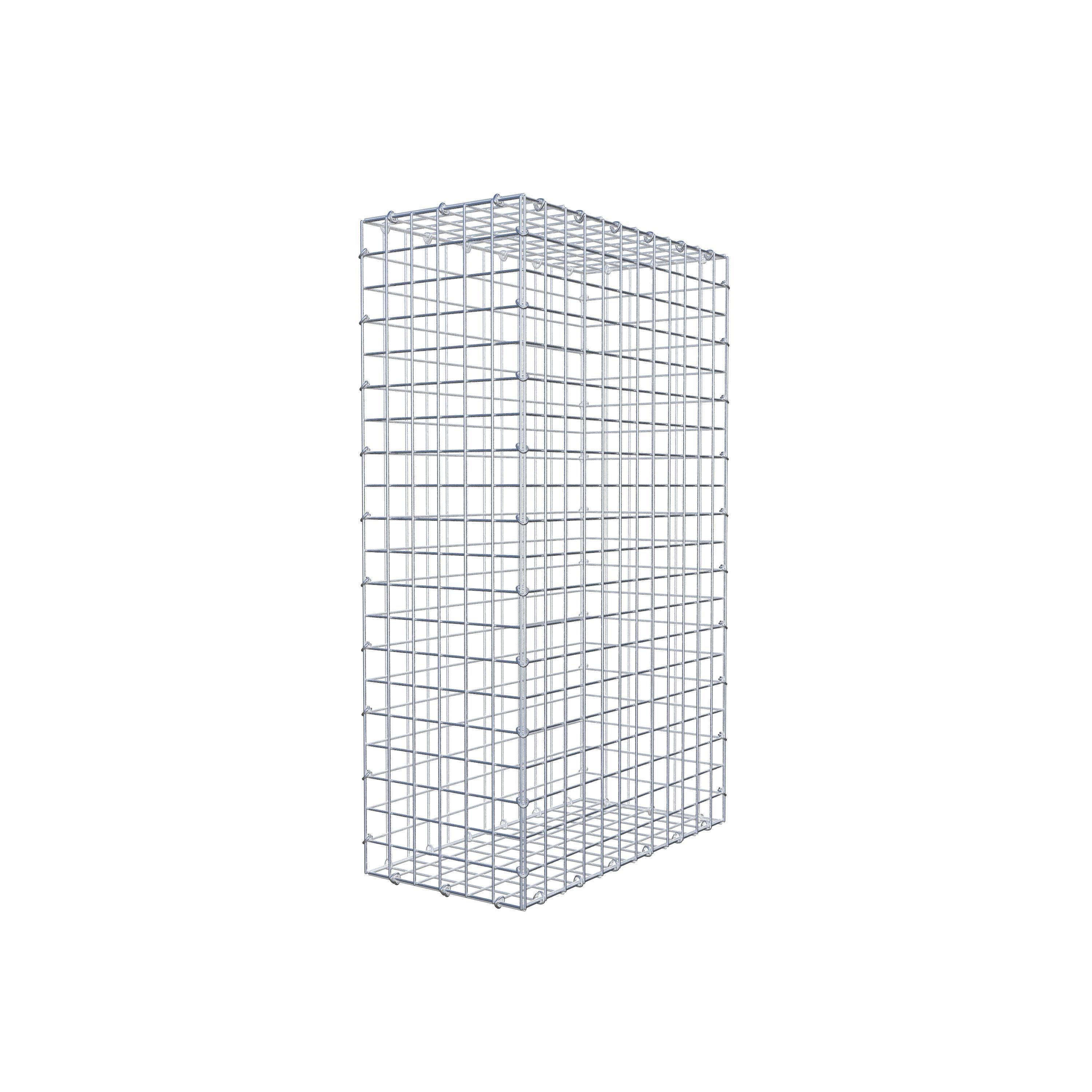 Gabion 100 cm x 60 cm x 30 cm (L x H x P), mailles 5 cm x 5 cm, anneau en C