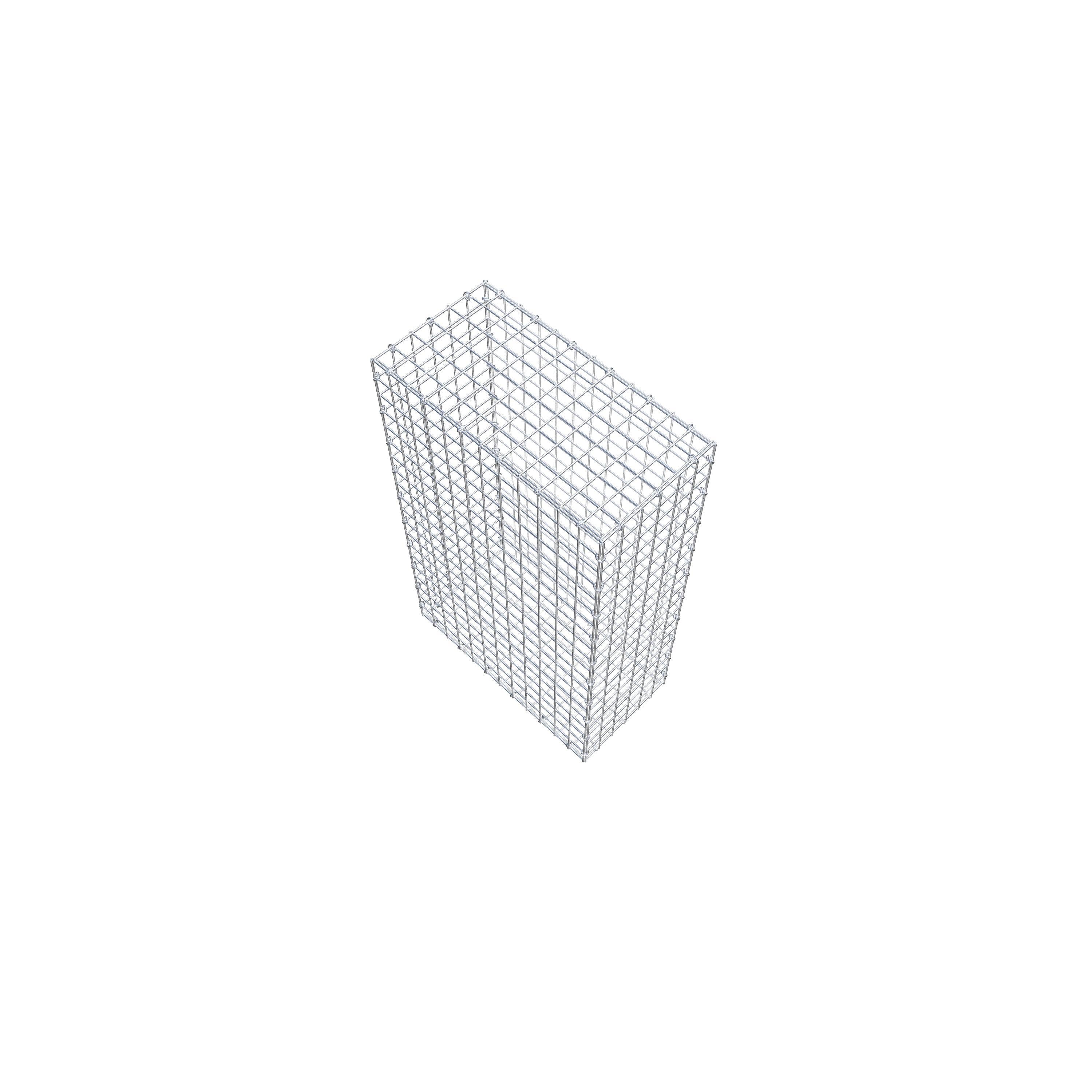 Gabion 100 cm x 60 cm x 30 cm (L x H x P), mailles 5 cm x 5 cm, anneau en C