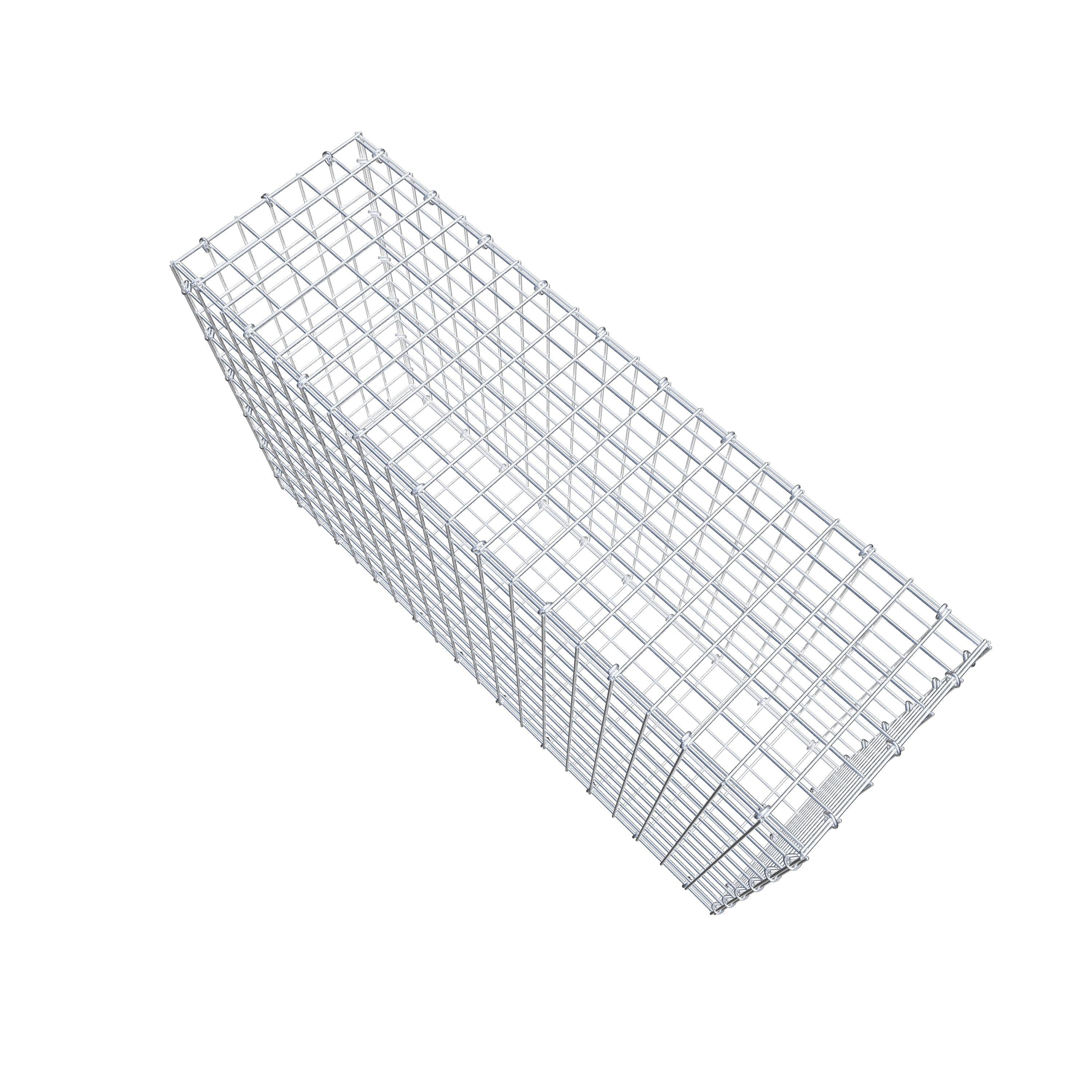 Gabion 100 cm x 60 cm x 30 cm (L x H x D), mesh size 5 cm x 5 cm, C-ring