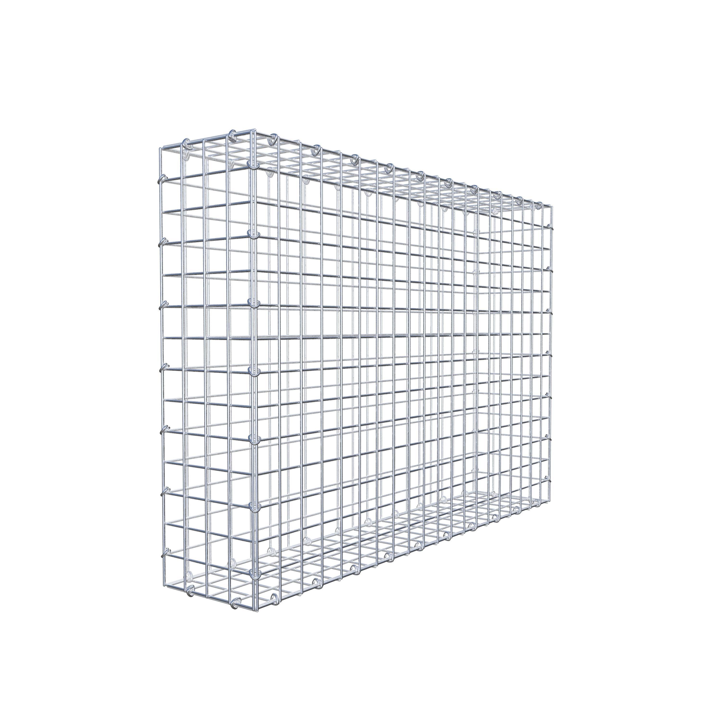 Gabion 100 cm x 70 cm x 20 cm (L x H x D), maskstorlek 5 cm x 5 cm, C-ring