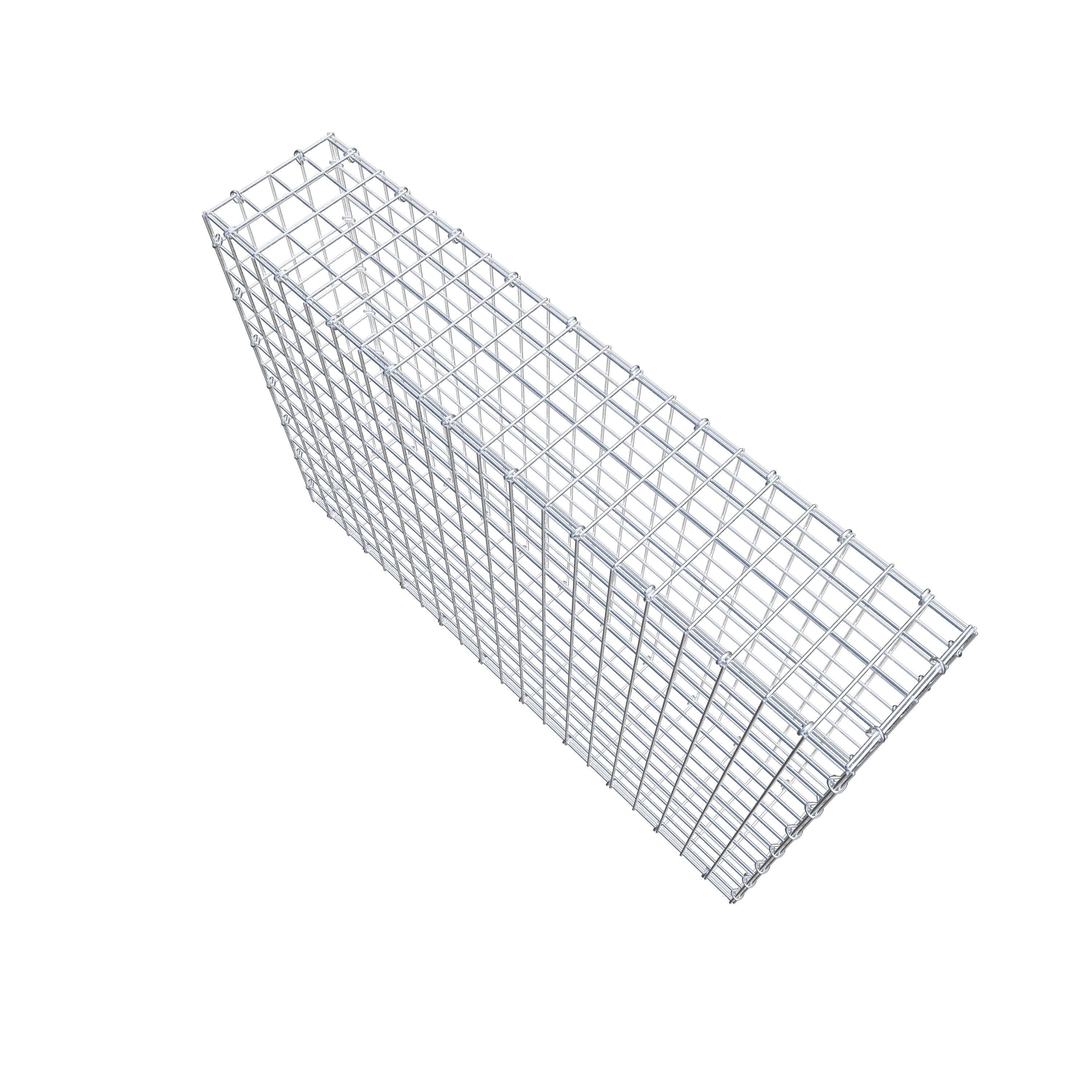 Gabion 100 cm x 70 cm x 20 cm (L x H x D), maskestørrelse 5 cm x 5 cm, C-ring