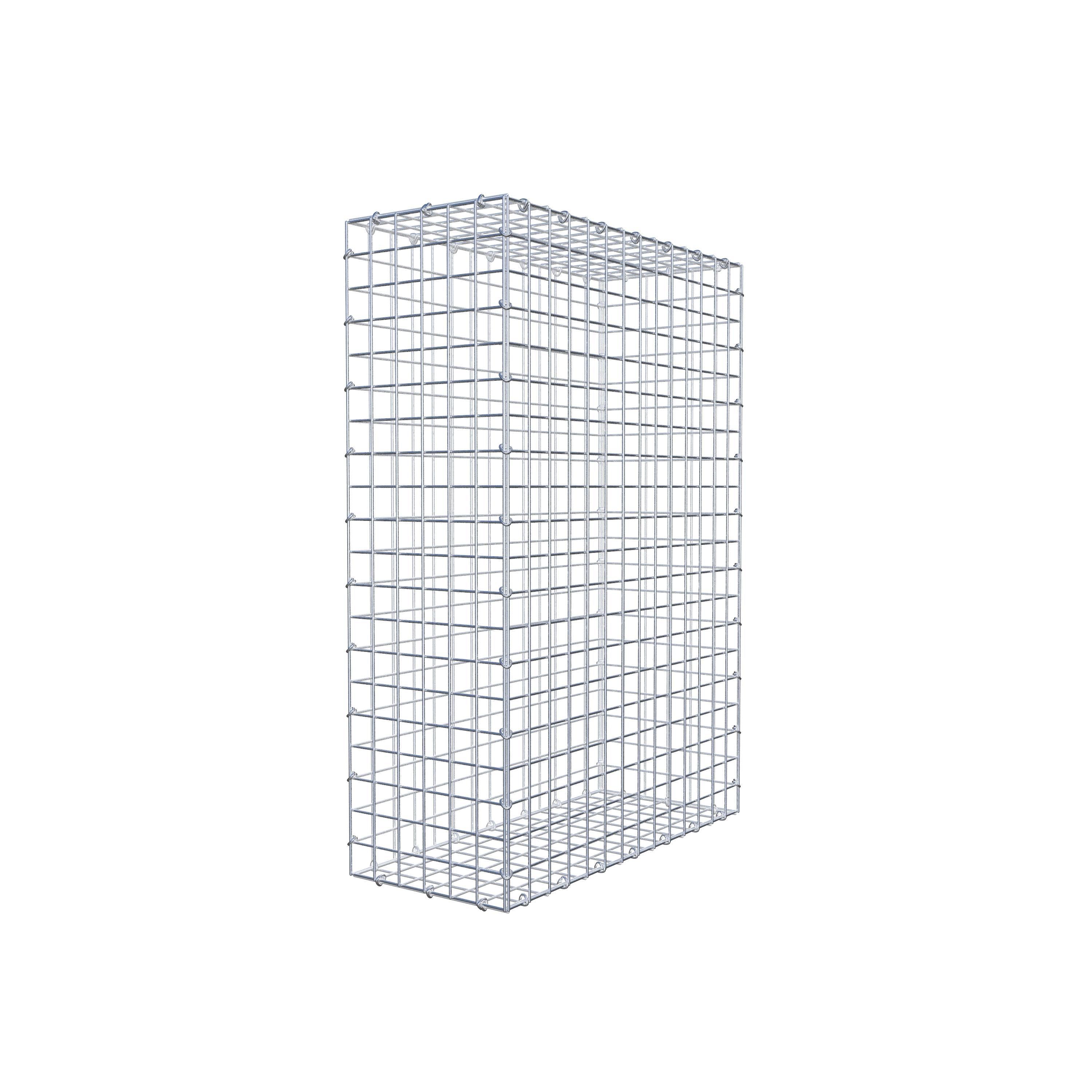 Gabion 100 cm x 70 cm x 30 cm (L x H x D), maskstorlek 5 cm x 5 cm, C-ring