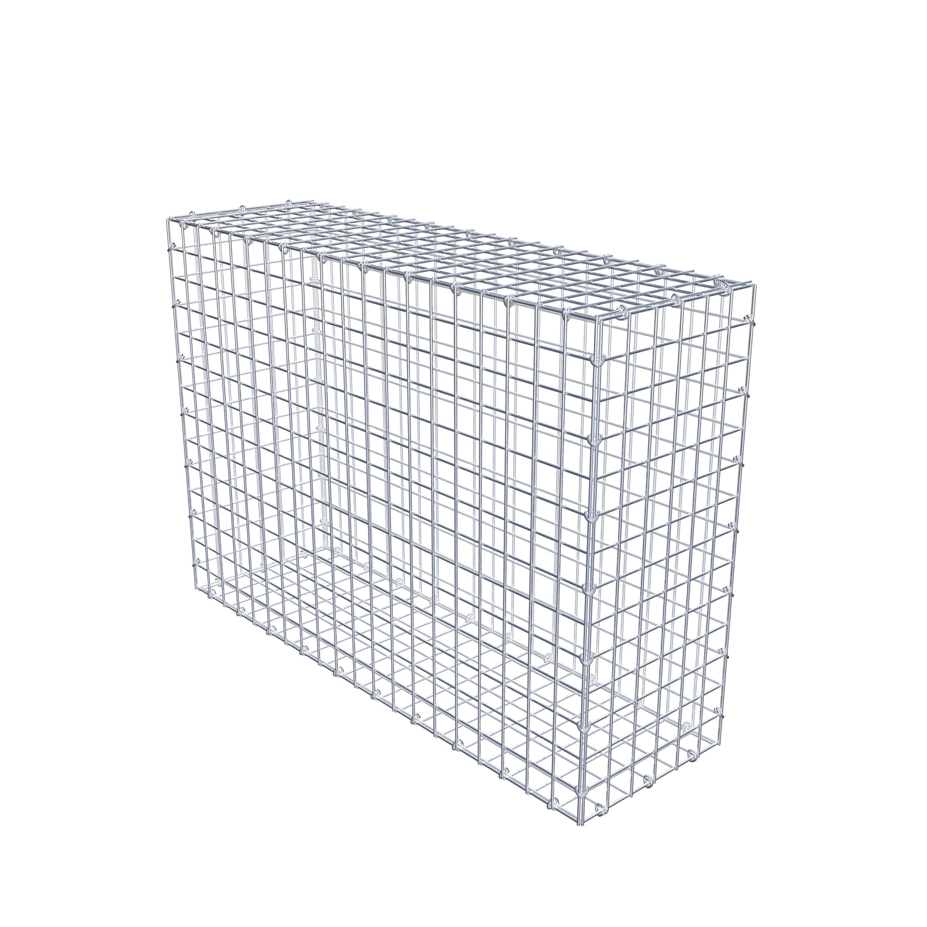 Gabion 100 cm x 70 cm x 30 cm (L x H x D), maskstorlek 5 cm x 5 cm, C-ring