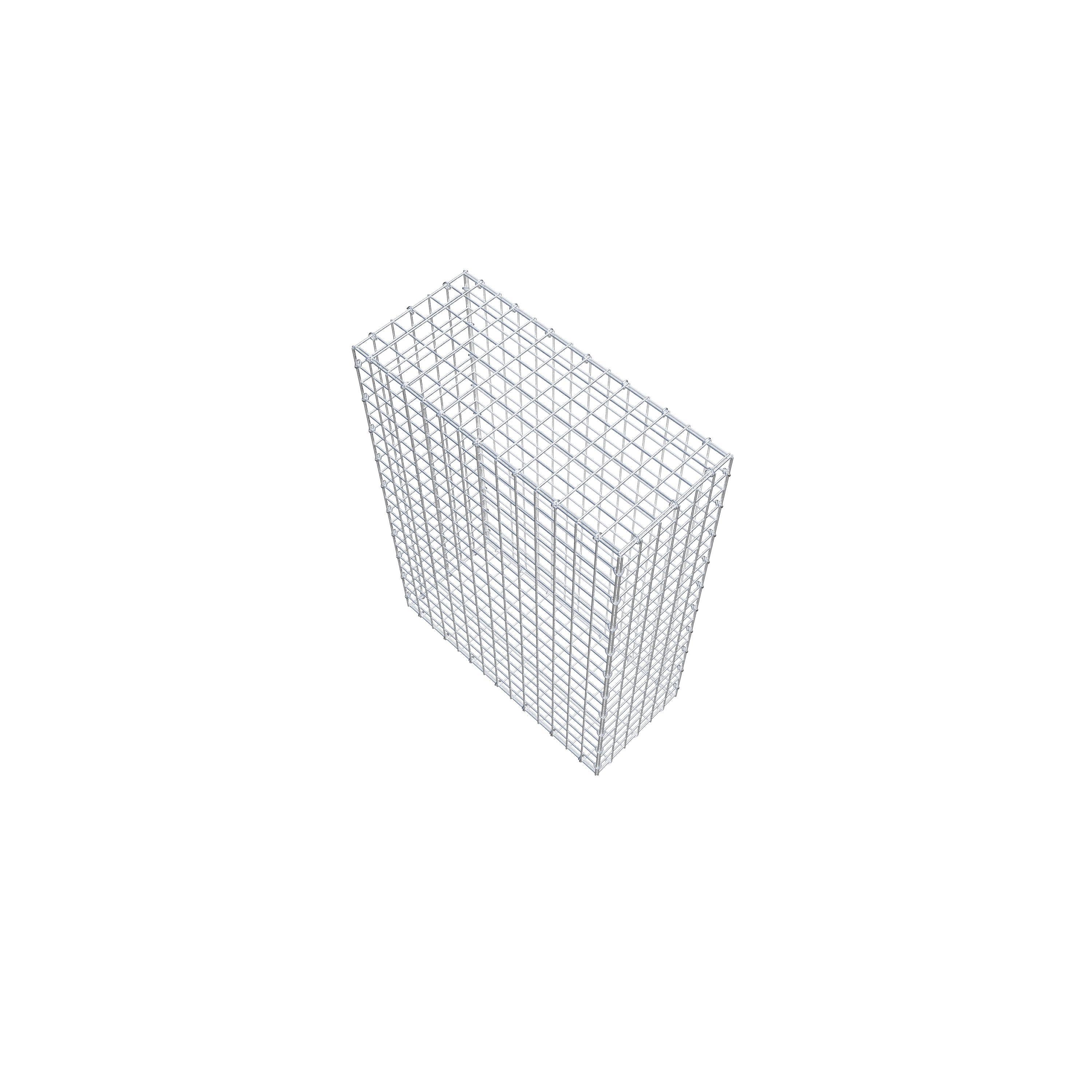 Gabion 100 cm x 70 cm x 30 cm (L x H x D), maskstorlek 5 cm x 5 cm, C-ring