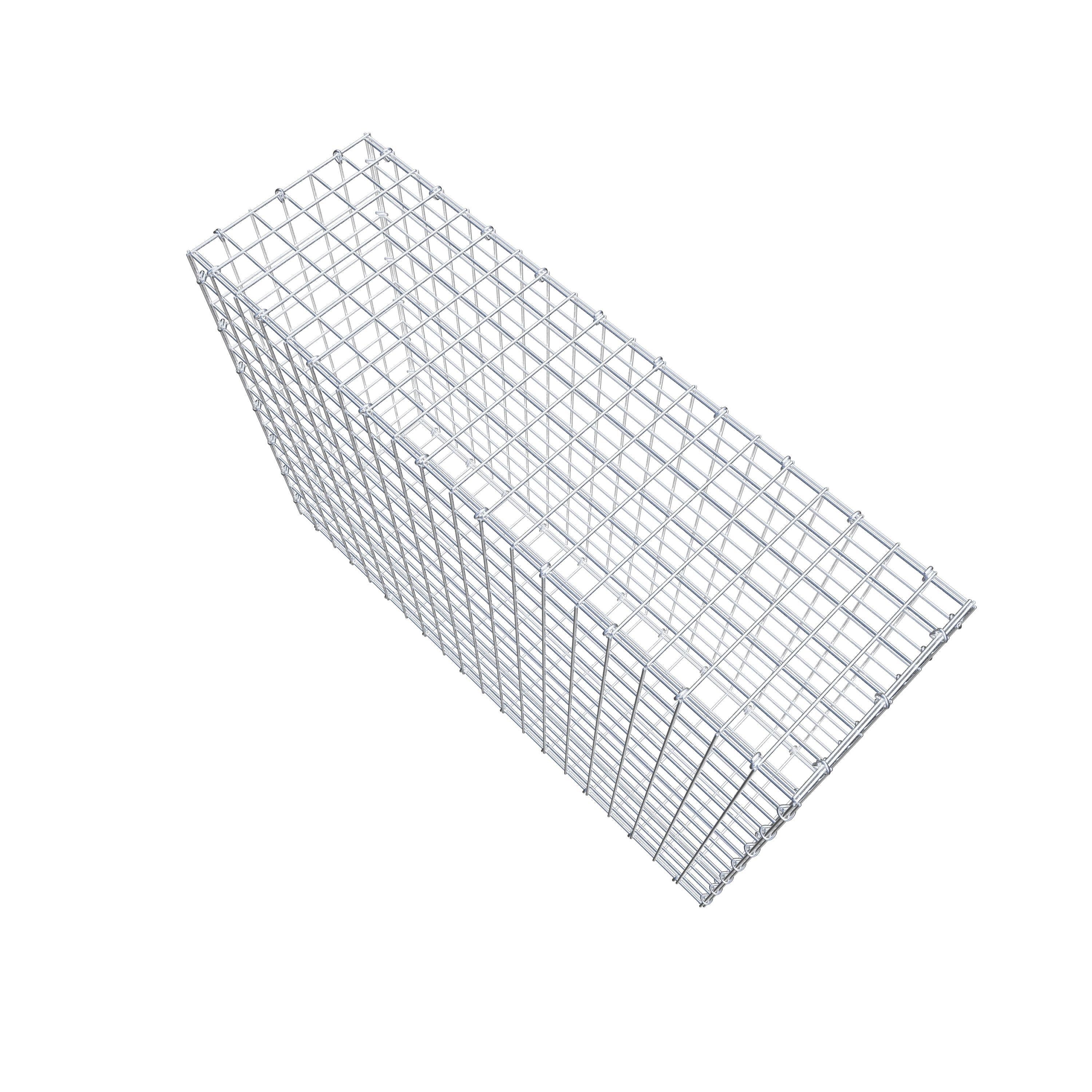 Gabion 100 cm x 70 cm x 30 cm (L x H x D), maskstorlek 5 cm x 5 cm, C-ring