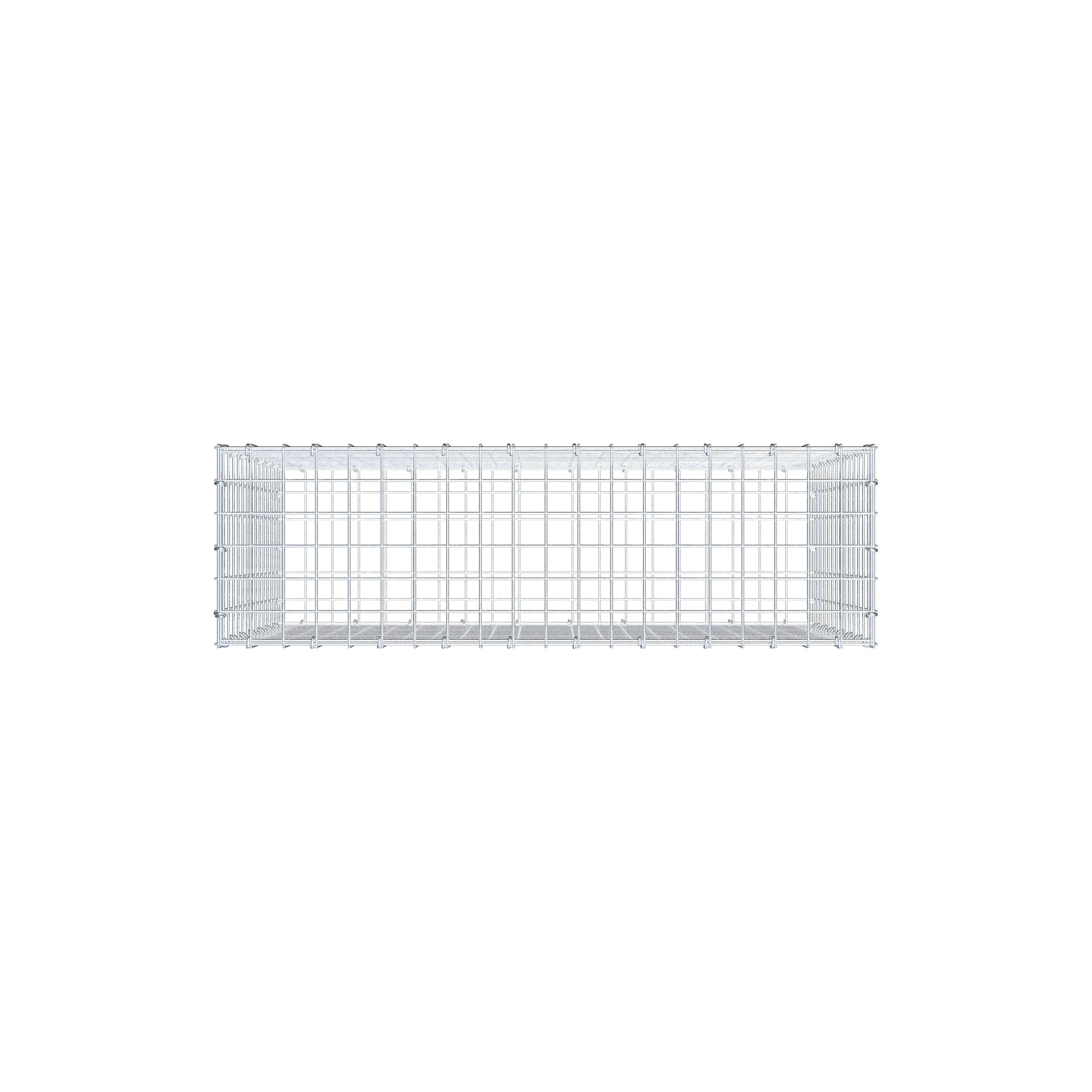 Gabion 100 cm x 70 cm x 30 cm (L x H x D), maskstorlek 5 cm x 5 cm, C-ring