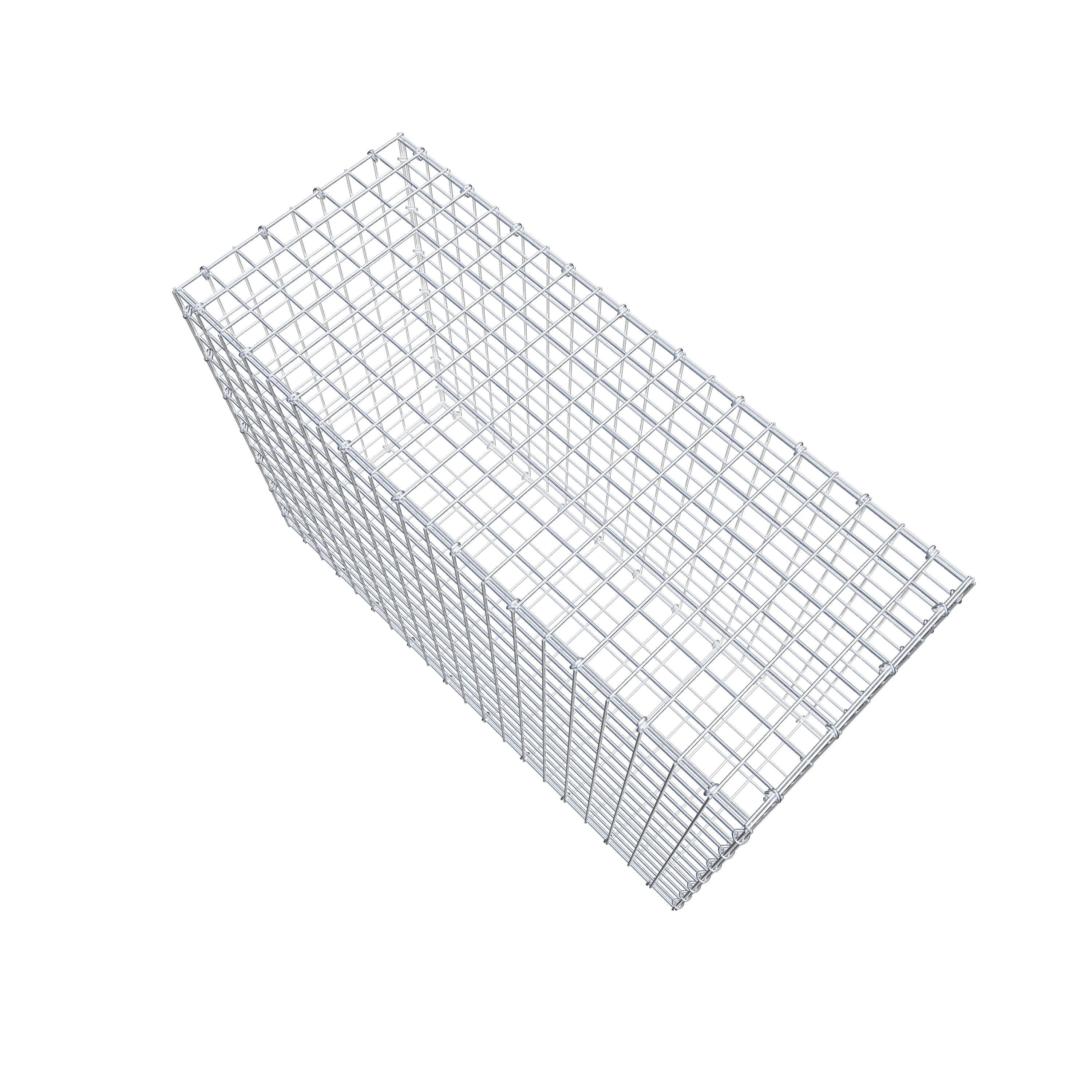 Gabion 100 cm x 70 cm x 40 cm (L x H x D), maskestørrelse 5 cm x 5 cm, C-ring