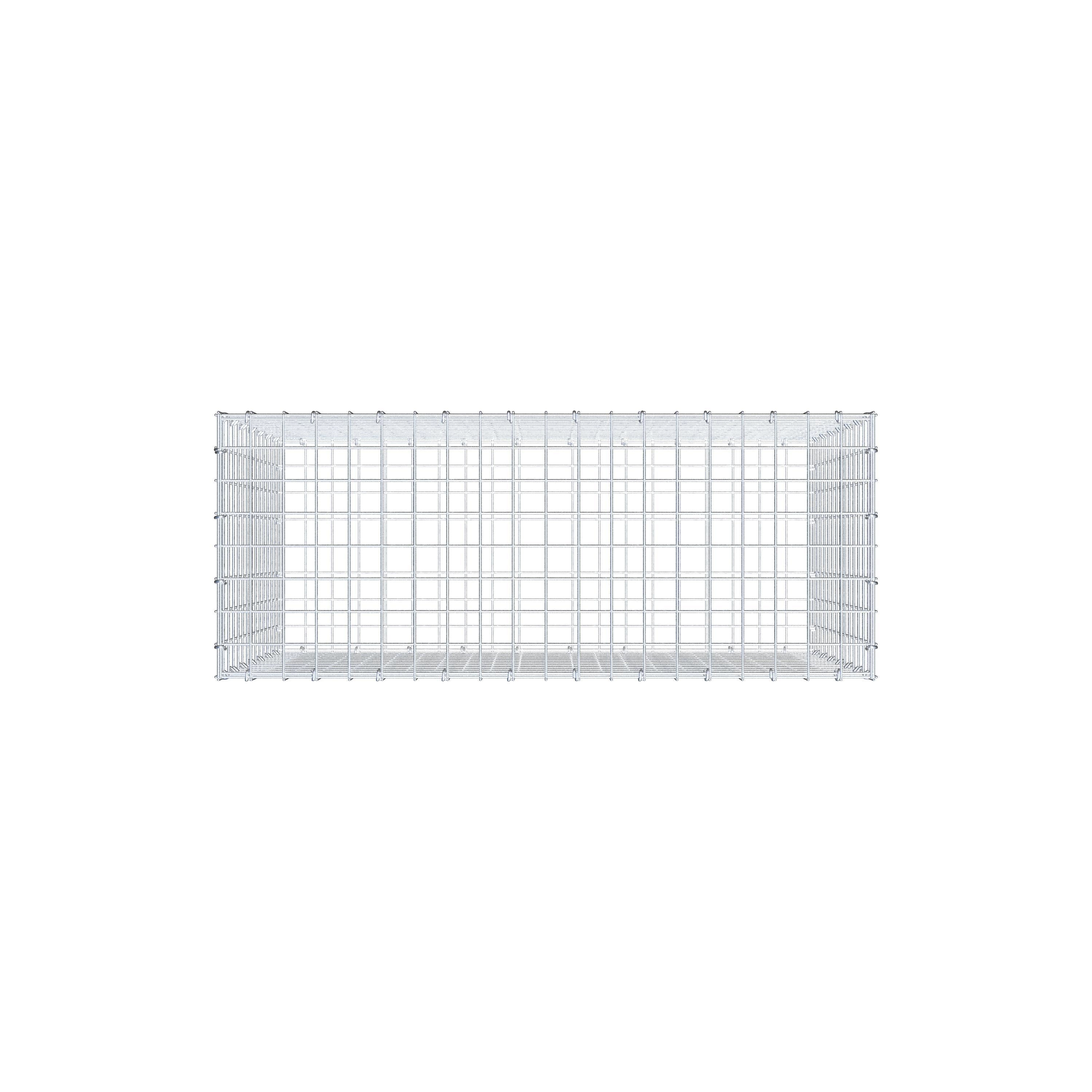 Gabion 100 cm x 70 cm x 40 cm (L x H x D), maskstorlek 5 cm x 5 cm, C-ring