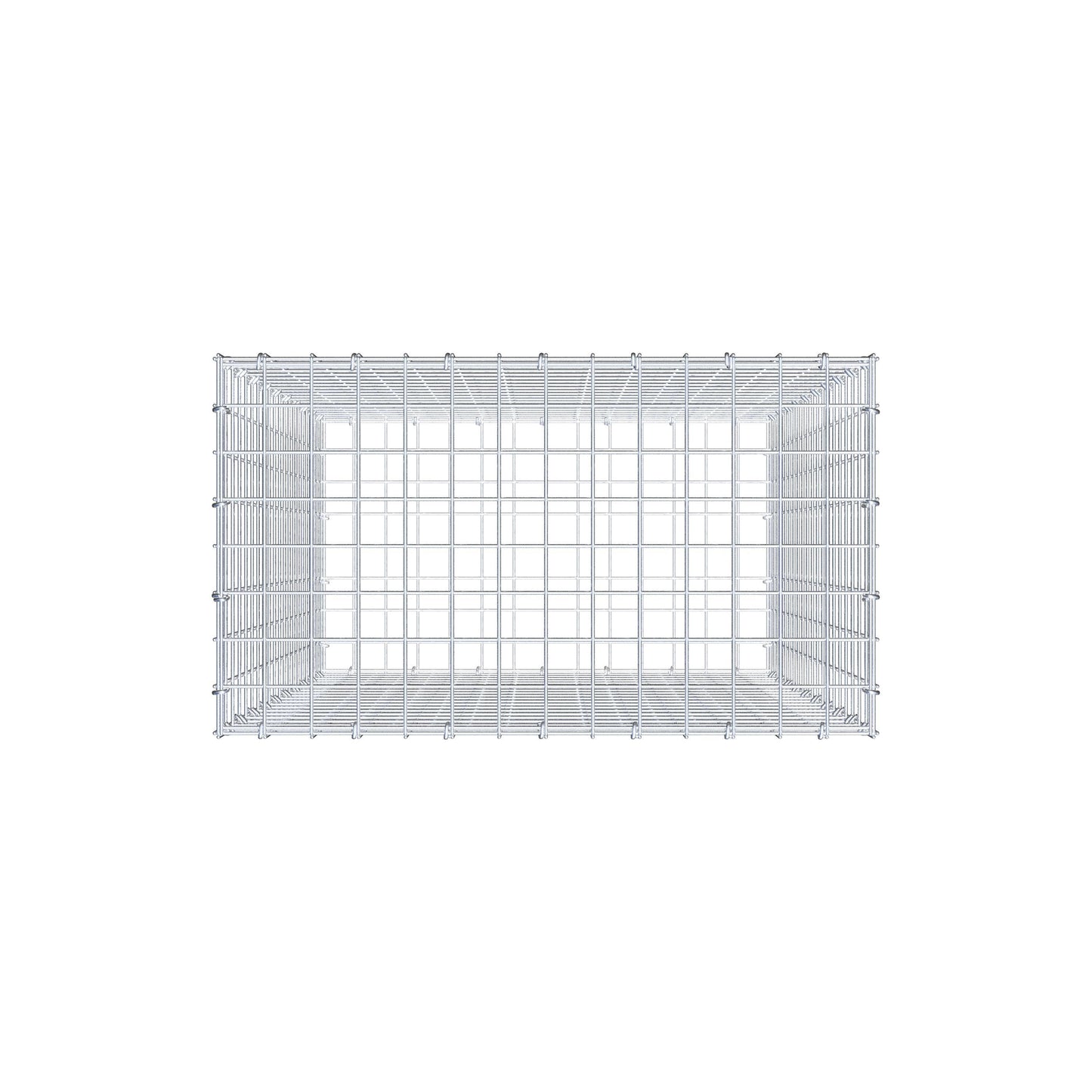 Gabione 100 cm x 70 cm x 40 cm (L x H x T), Maschenweite 5 cm x 5 cm, C-Ring