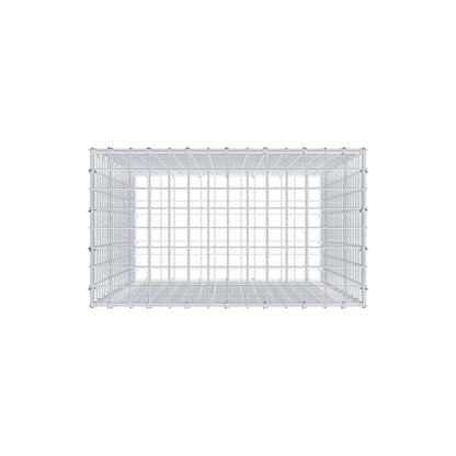 Gabione 100 cm x 70 cm x 40 cm (L x H x T), Maschenweite 5 cm x 5 cm, C-Ring