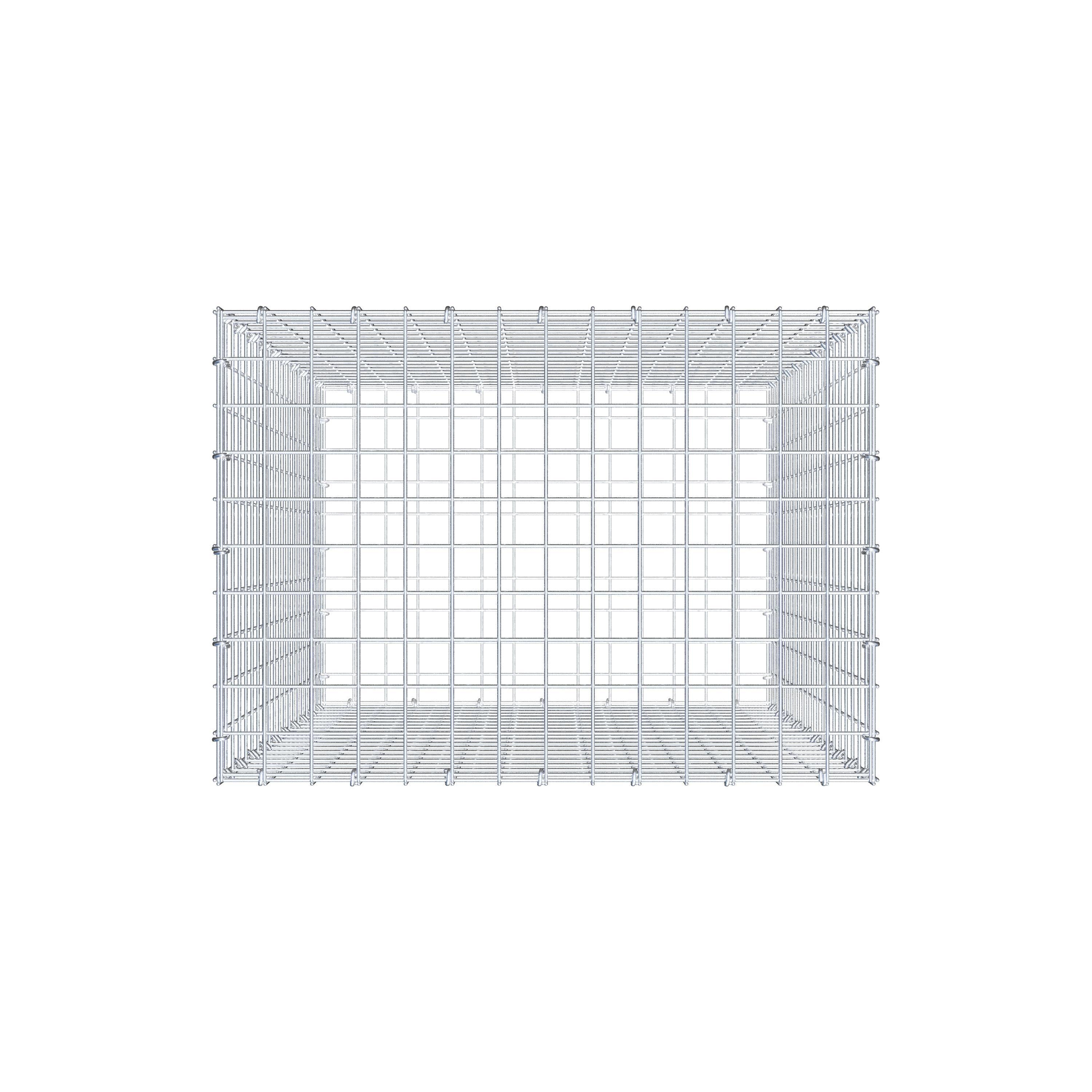 Gabion 100 cm x 70 cm x 50 cm (L x H x D), mesh size 5 cm x 5 cm, C-ring