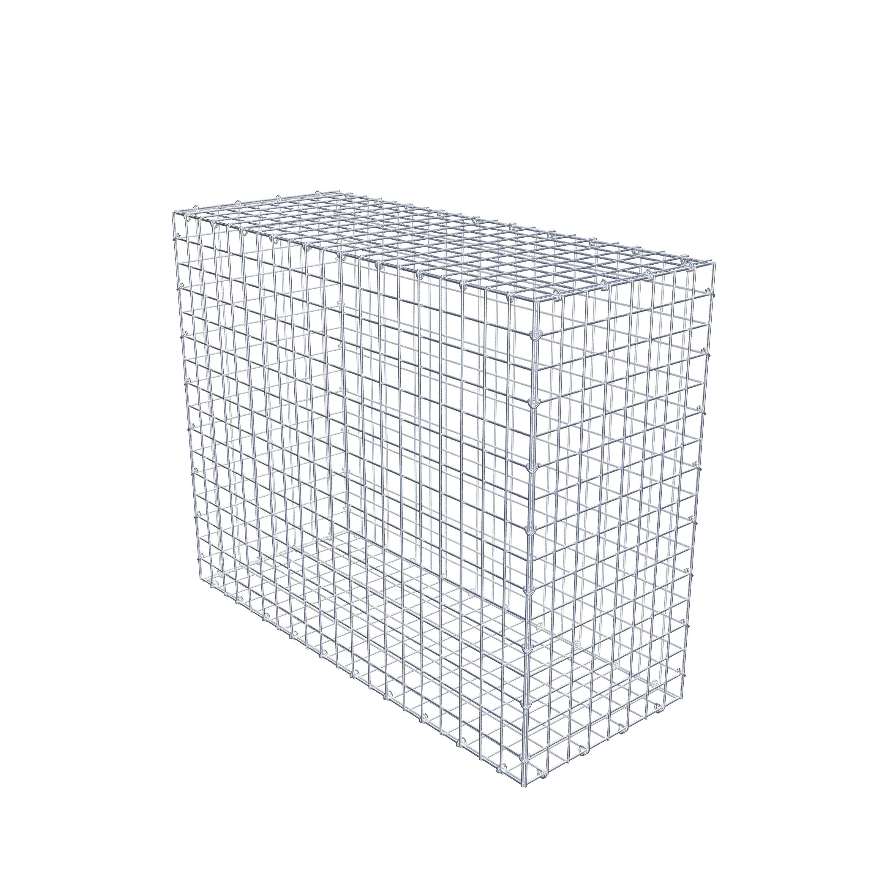 Gabion 100 cm x 80 cm x 40 cm (L x H x D), maskstorlek 5 cm x 5 cm, C-ring