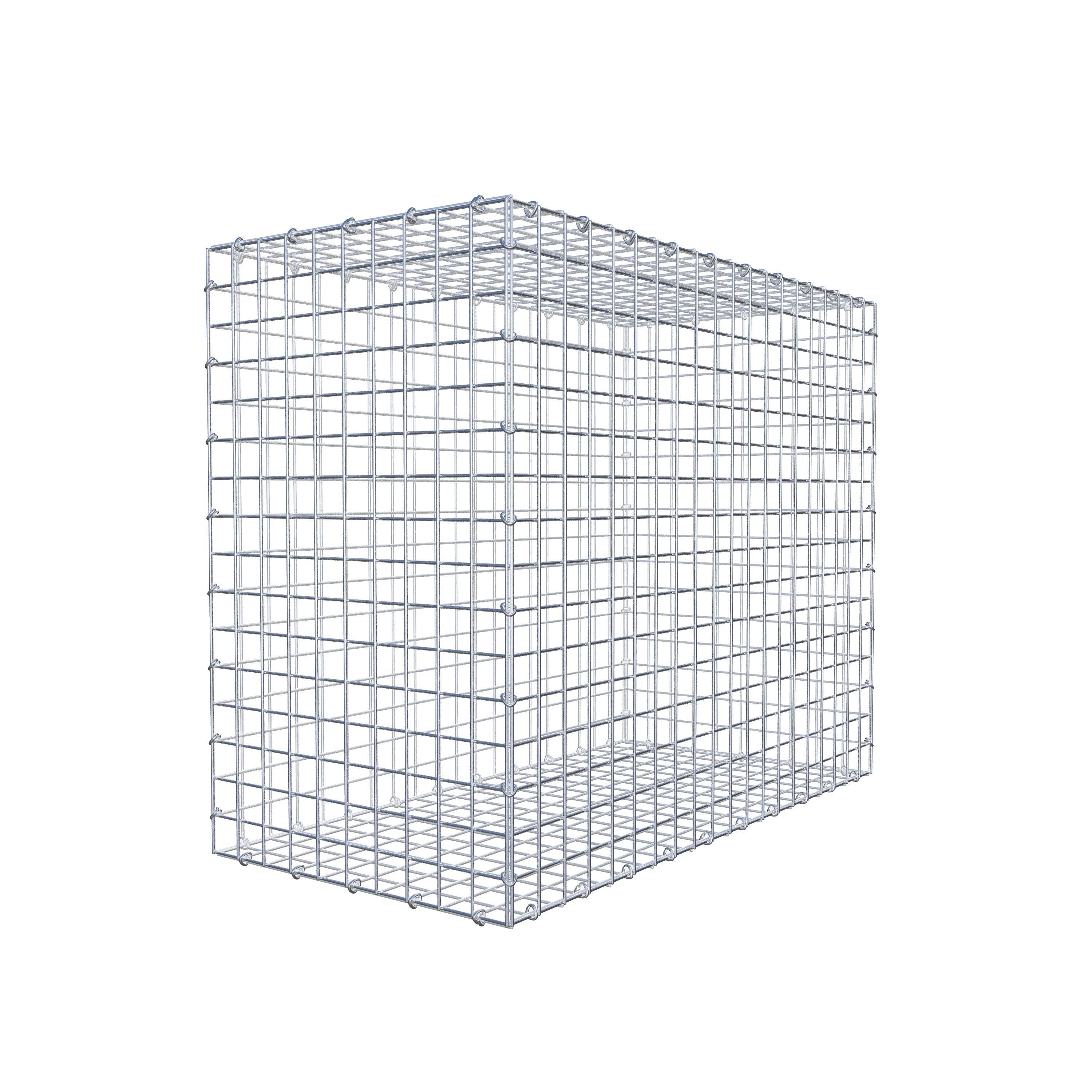 Gabion 100 cm x 80 cm x 50 cm (L x H x D), maskstorlek 5 cm x 5 cm, C-ring