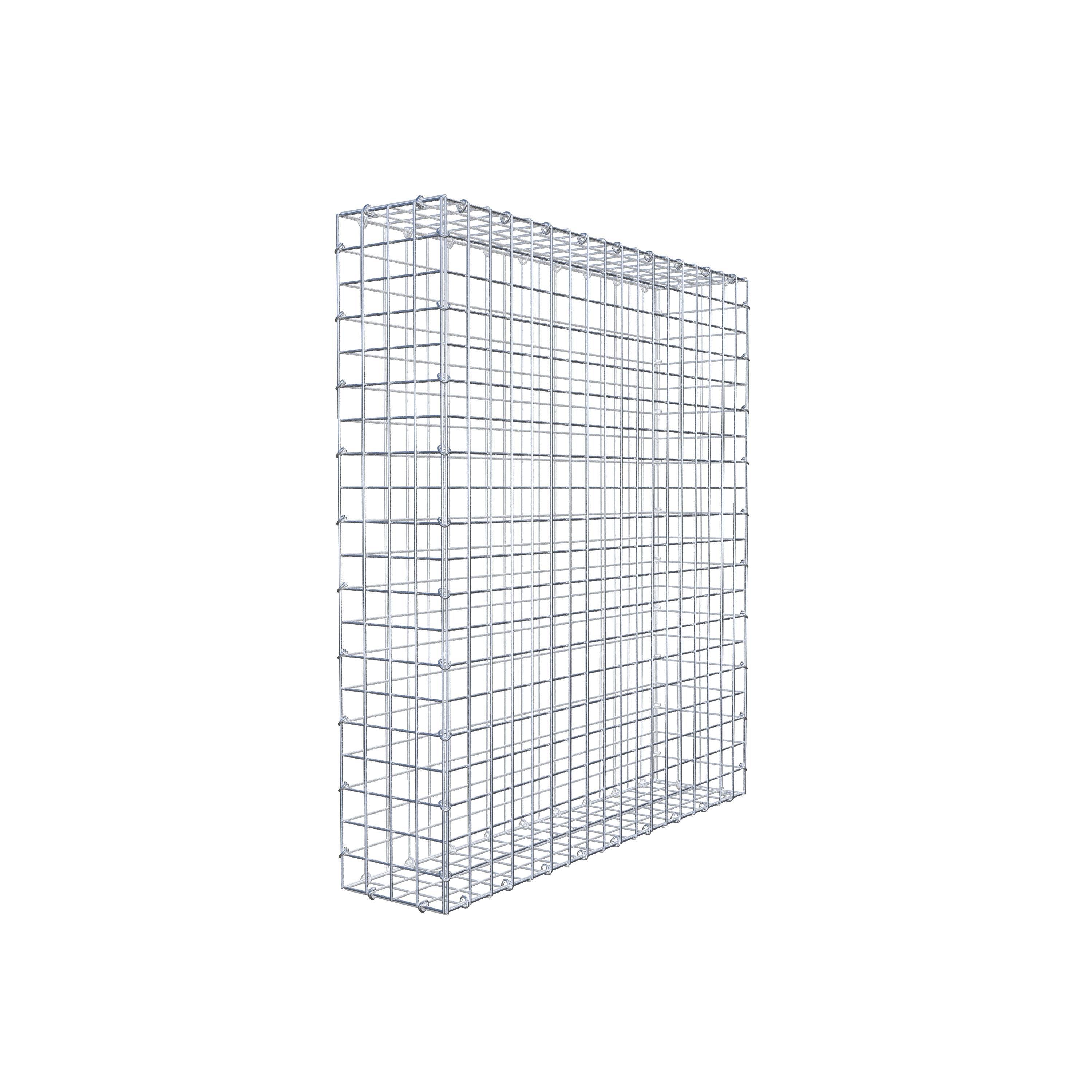 Gabion 100 cm x 90 cm x 20 cm (L x H x D), maskstorlek 5 cm x 5 cm, C-ring