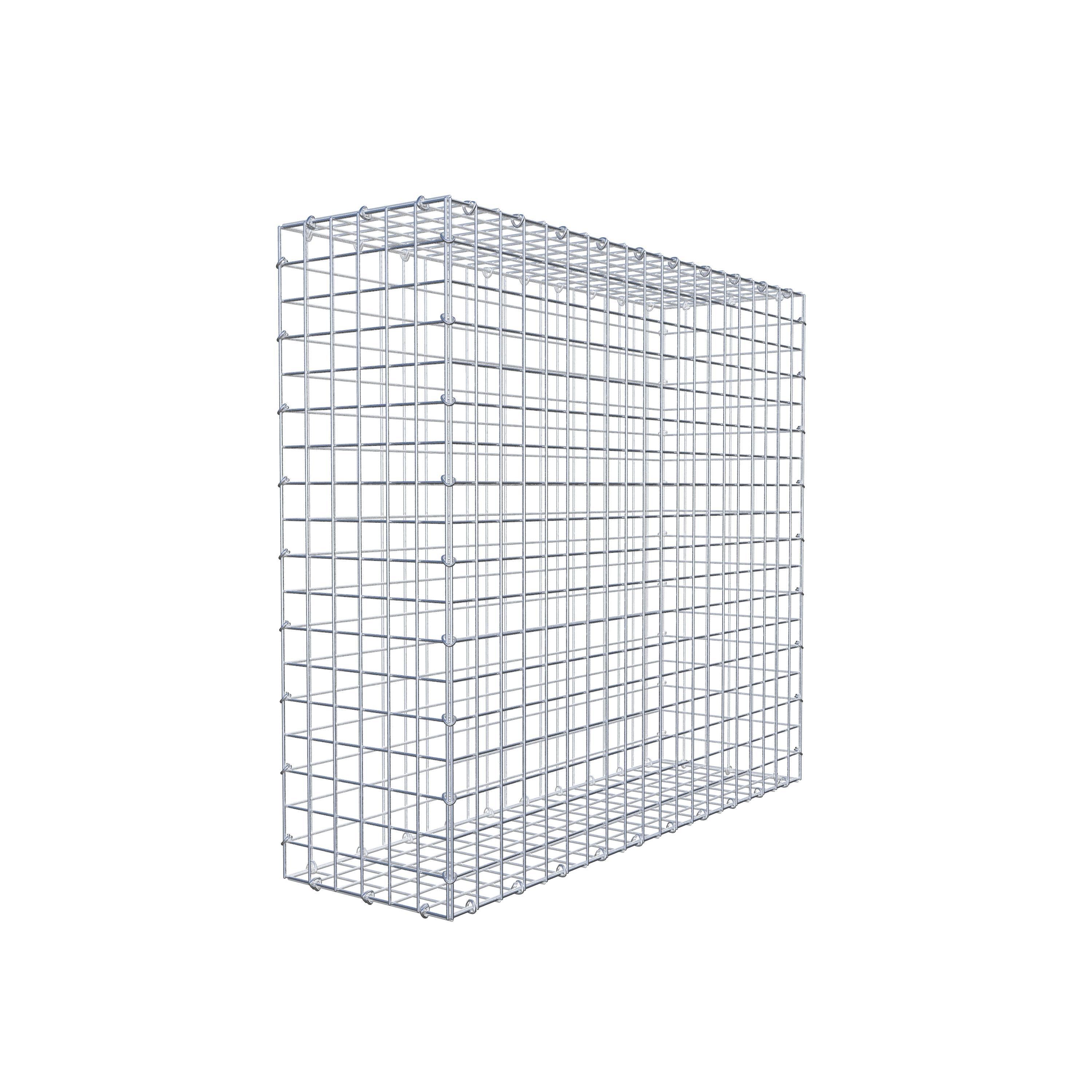 Gabion 100 cm x 90 cm x 30 cm (L x H x D), maskstorlek 5 cm x 5 cm, C-ring